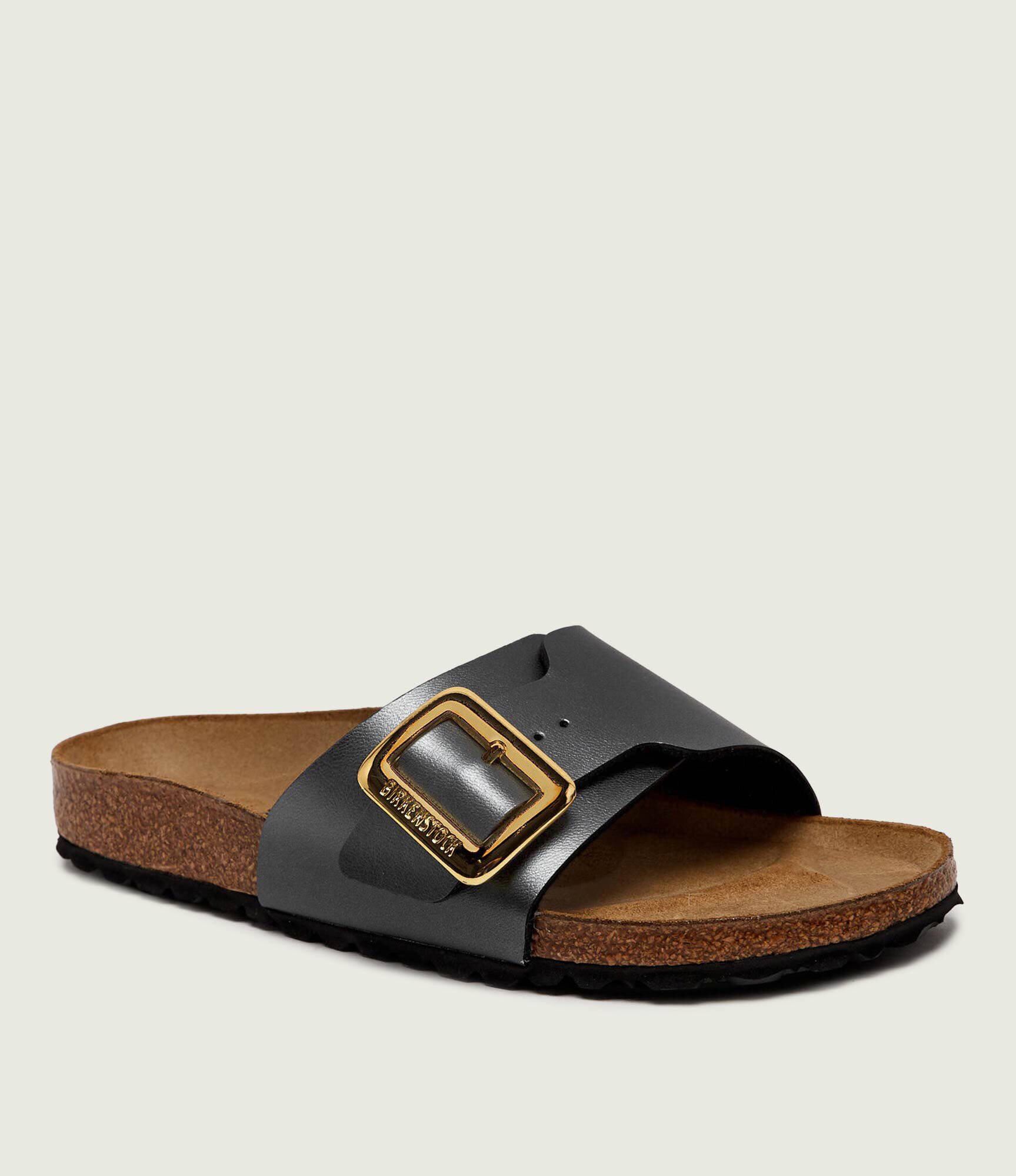 Birkenstock Șlapi Catalina Luxe Buckle | piele întoarsă | narrow fit