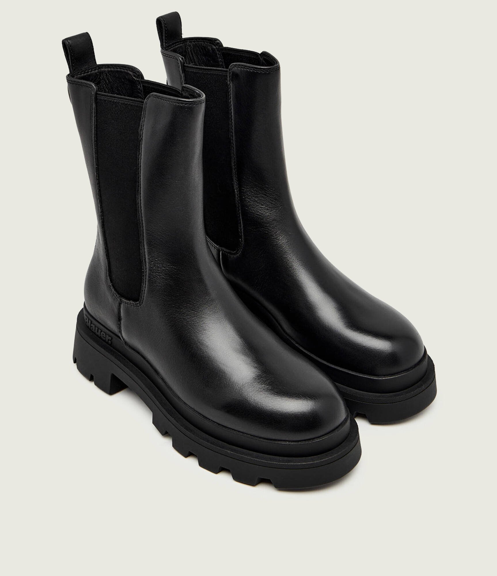 Blauer De piele ghete chelsea KIMMEL08