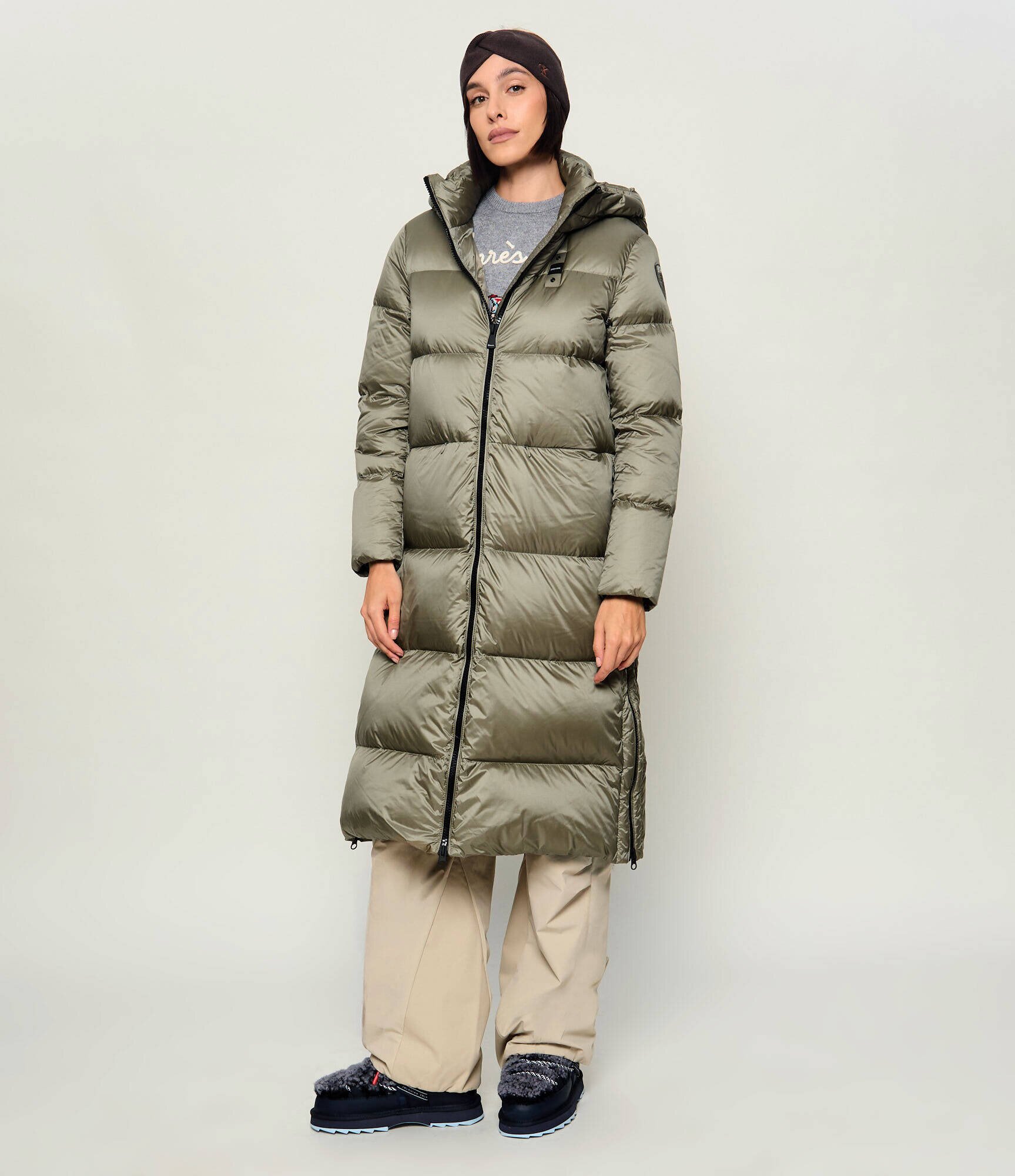 Blauer De puf palton Celia