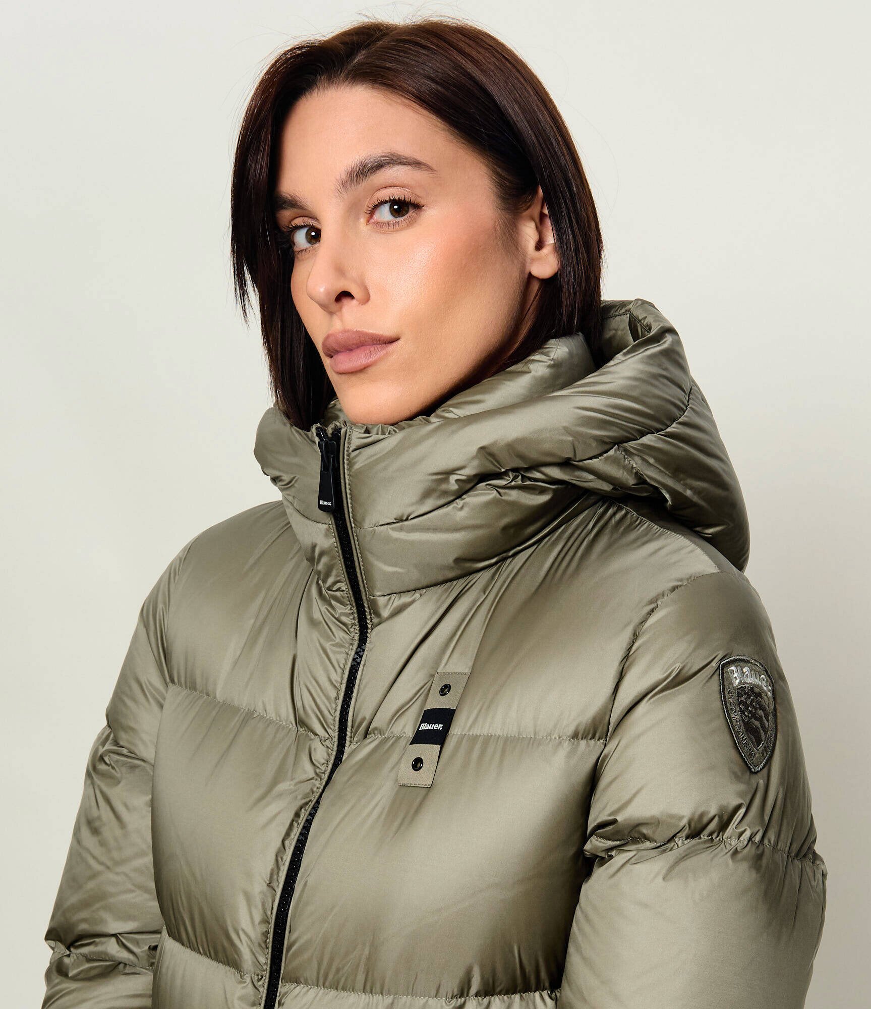 Blauer De puf palton Celia