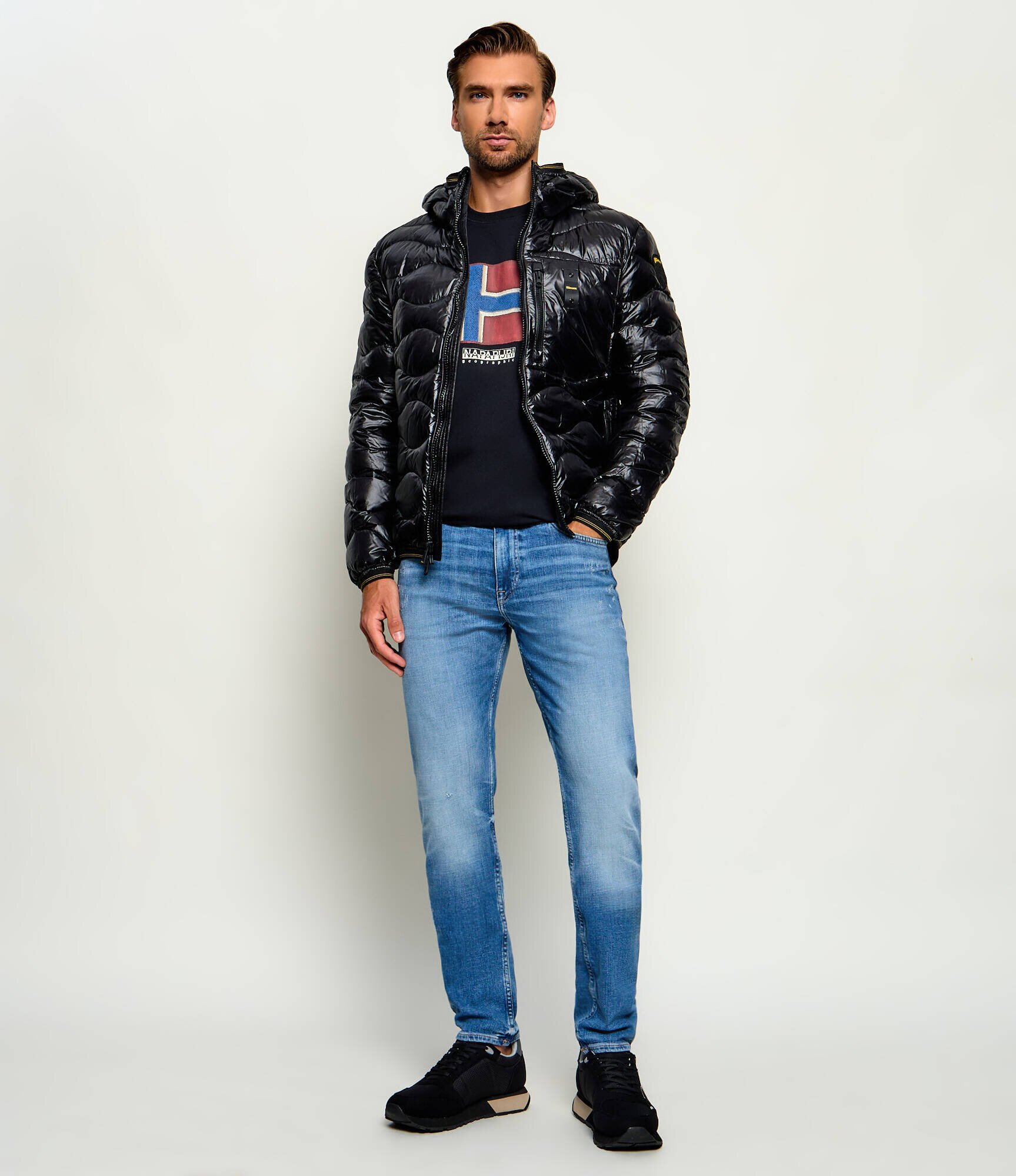 Blauer Geacă de puf Wave | regular fit