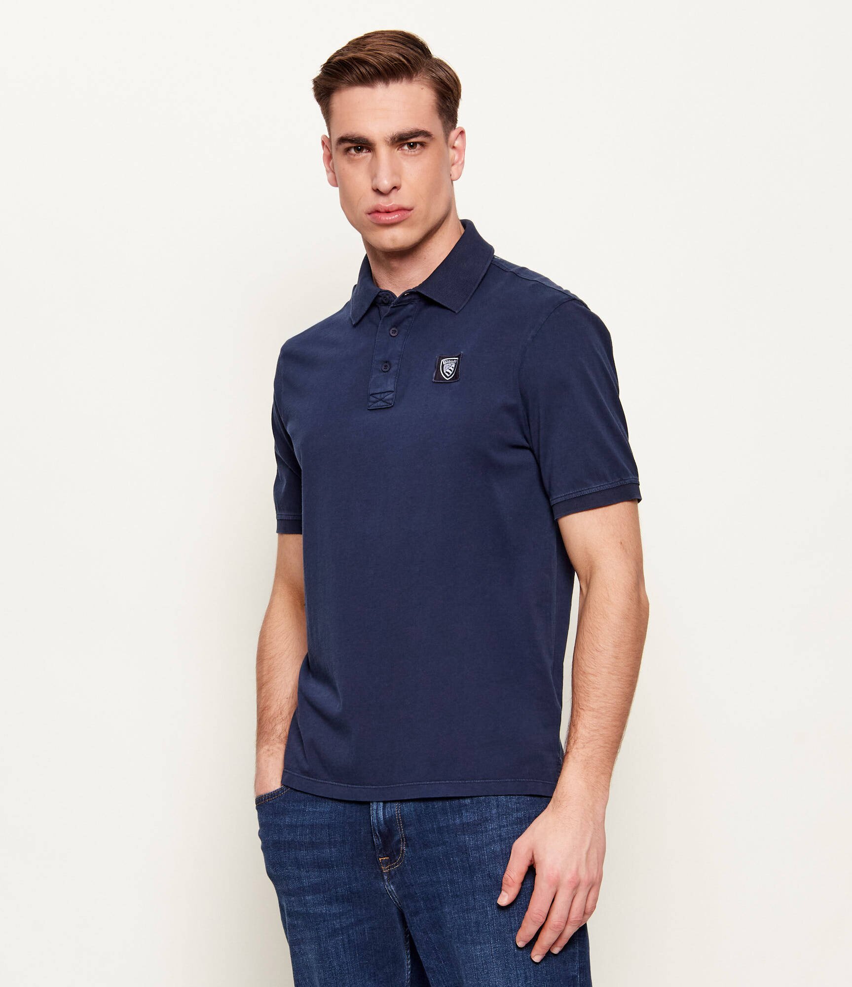 Blauer Polo DEVITT | regular fit