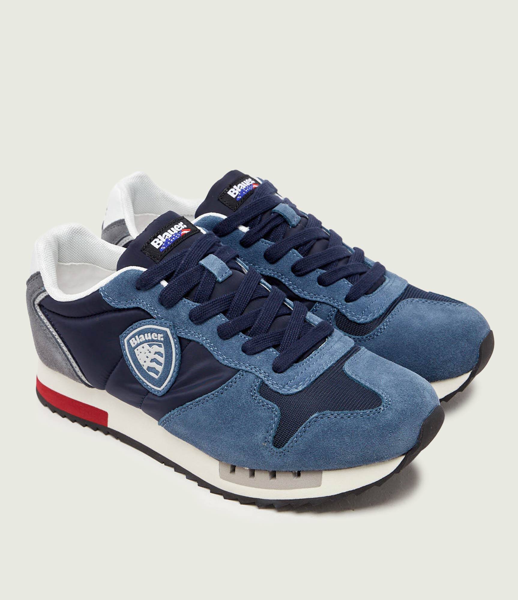 Blauer Sneakers QUEENS05 | piele întoarsă