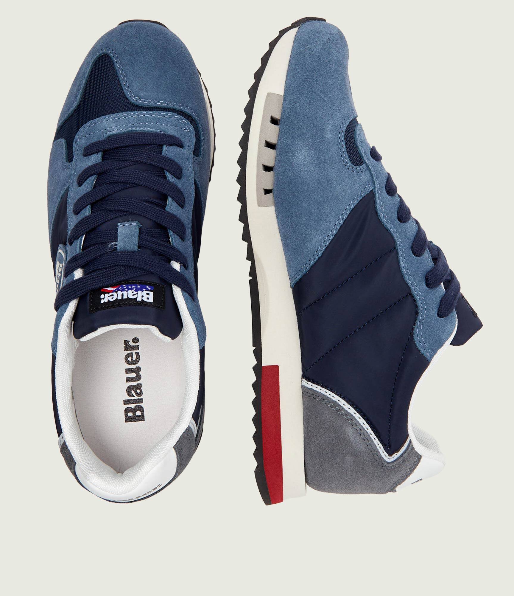 Blauer Sneakers QUEENS05 | piele întoarsă
