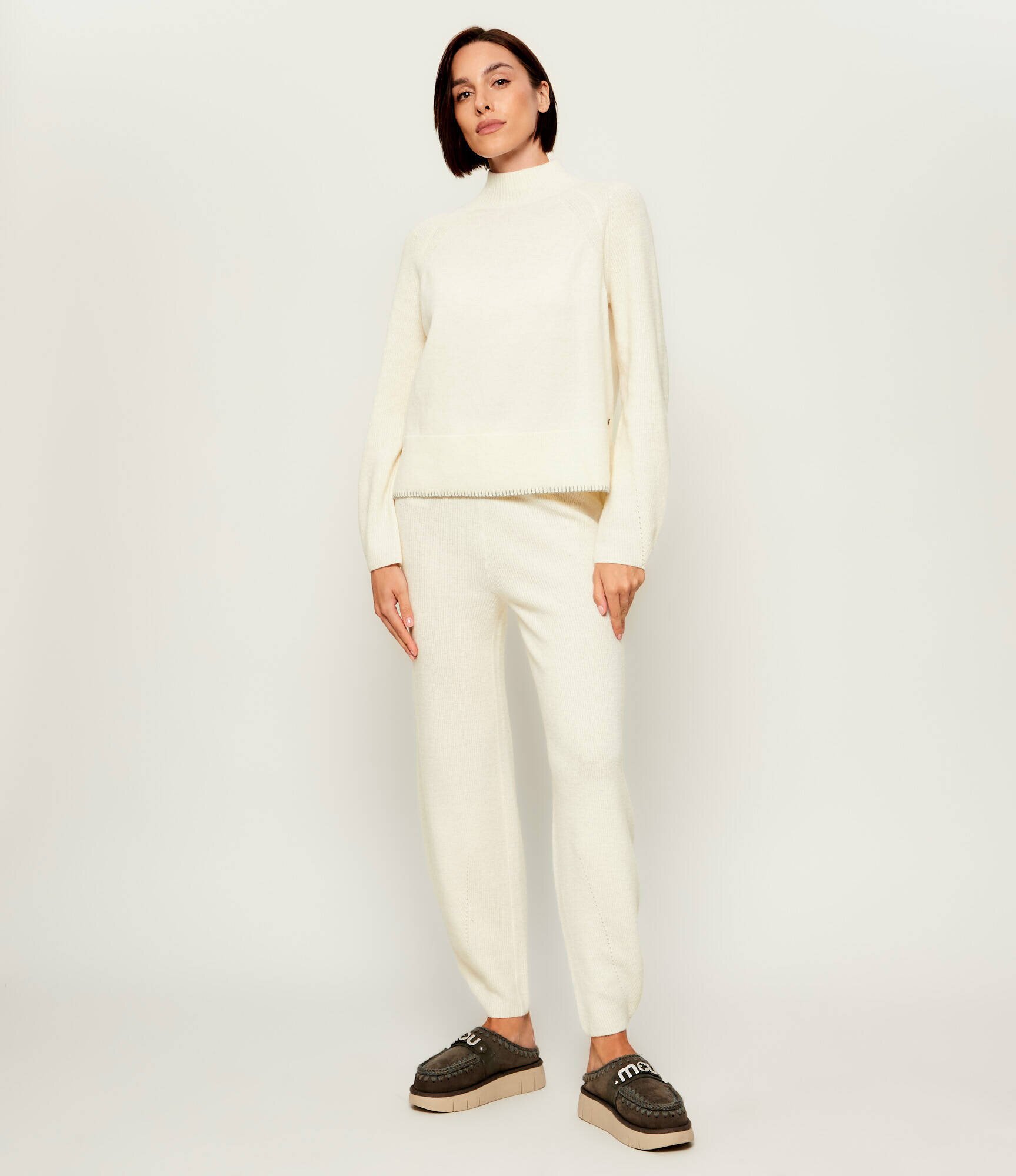 BOGNER De lână pantaloni de tricot Luana | regular fit