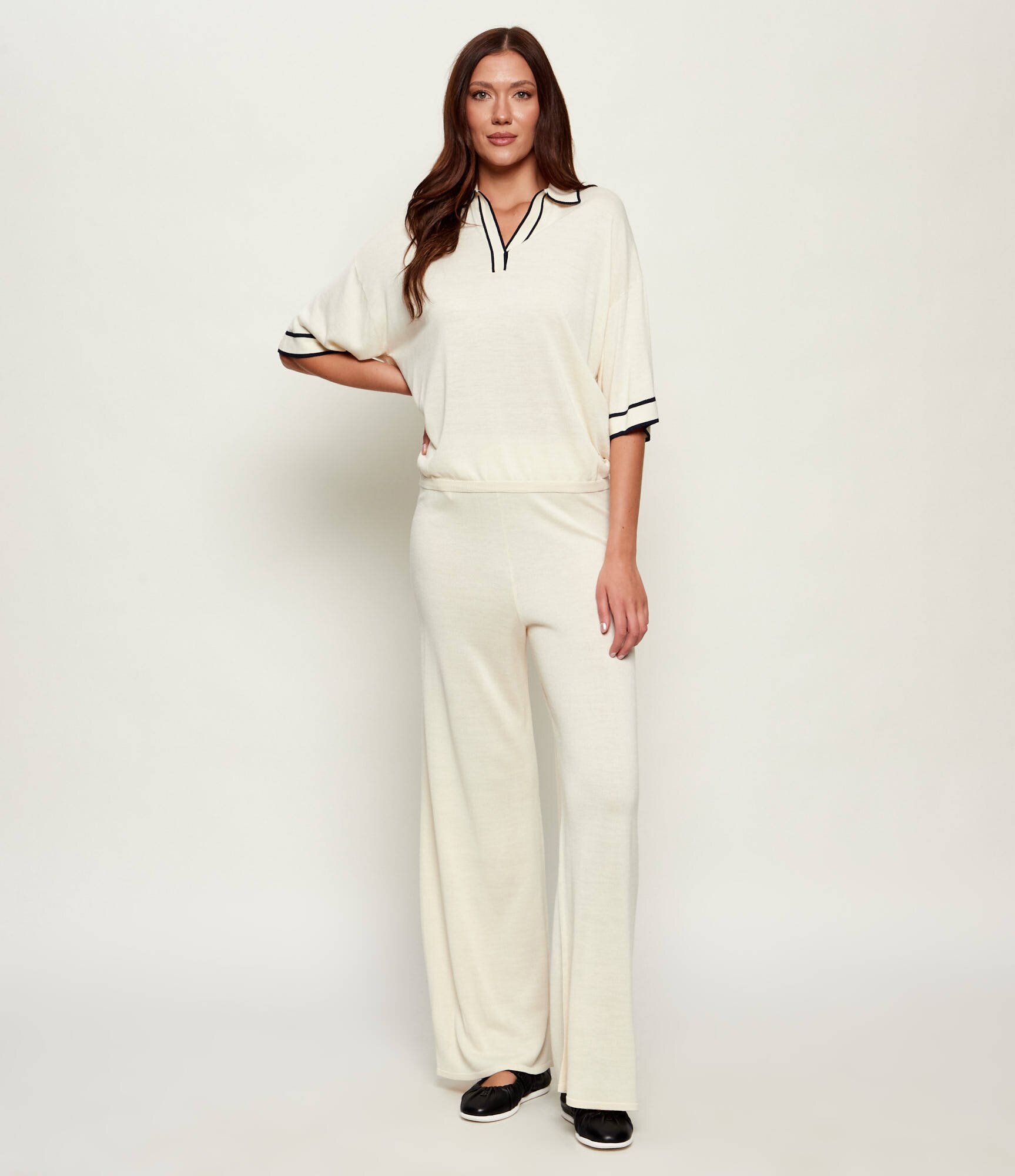 BOGNER De mătase pantaloni de tricot PAULA | Relaxed fit