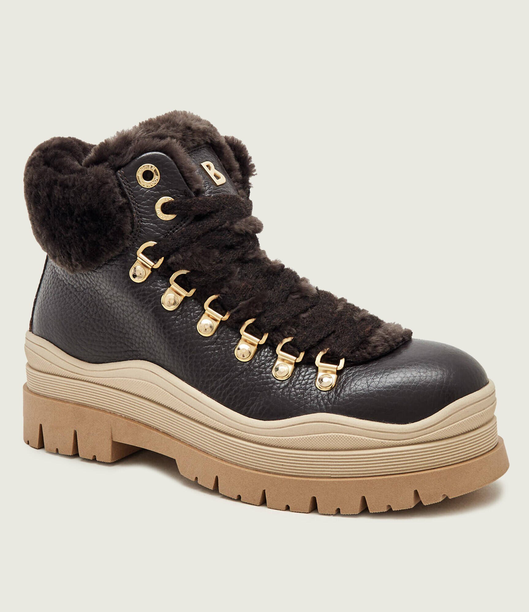 BOGNER De piele insulete Arosa 9E | shearling cu adaos de lână