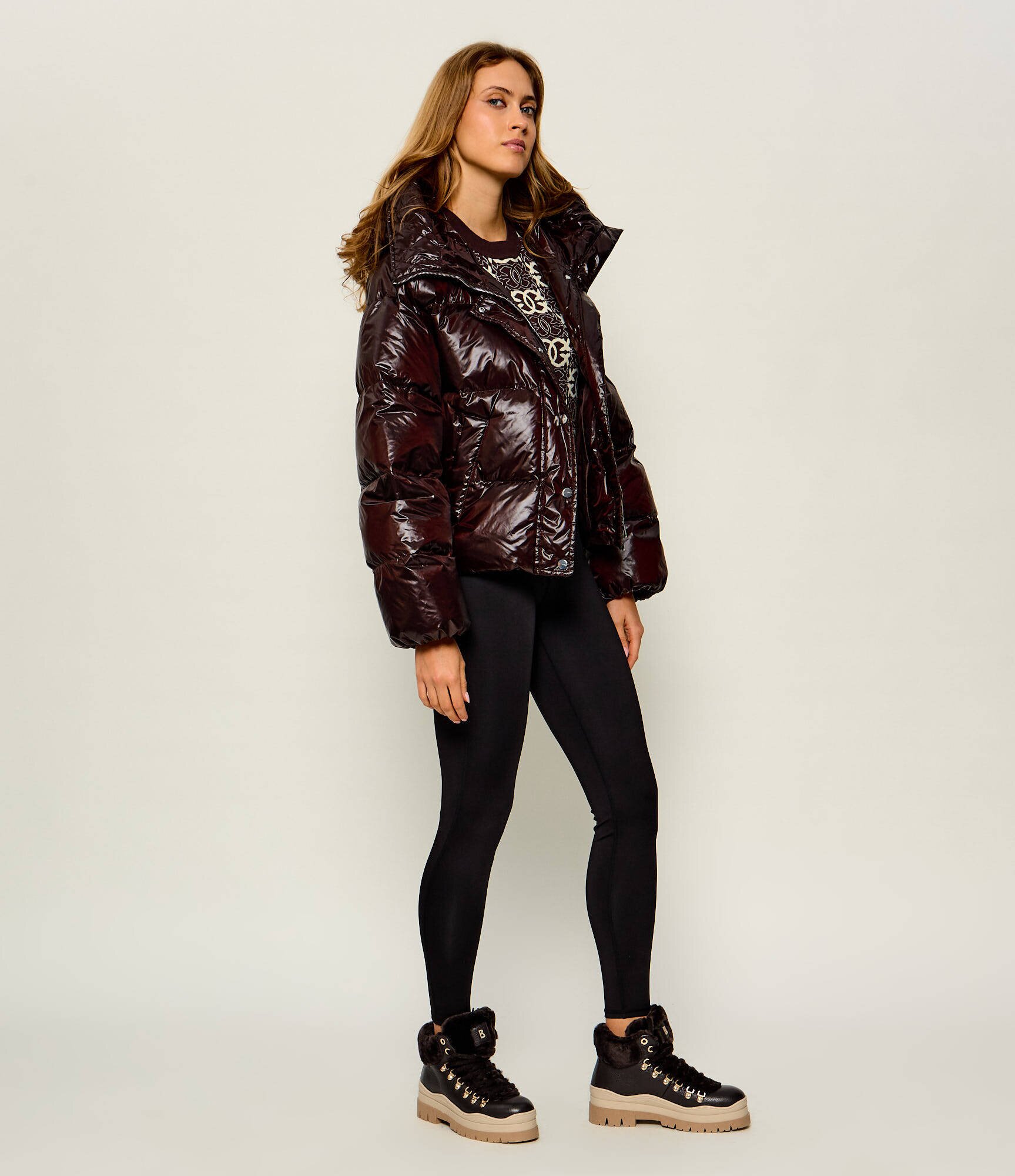 BOGNER De piele insulete Arosa 9E | shearling cu adaos de lână