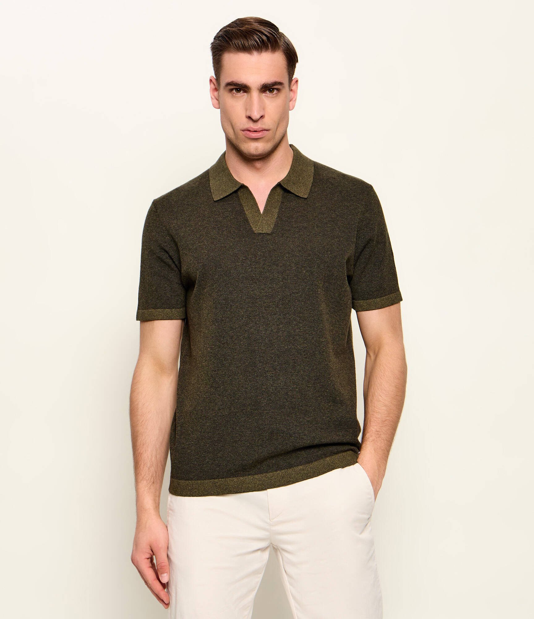 BOGNER Polo LYON-2 | regular fit | cu adaos de mătase și cașmir