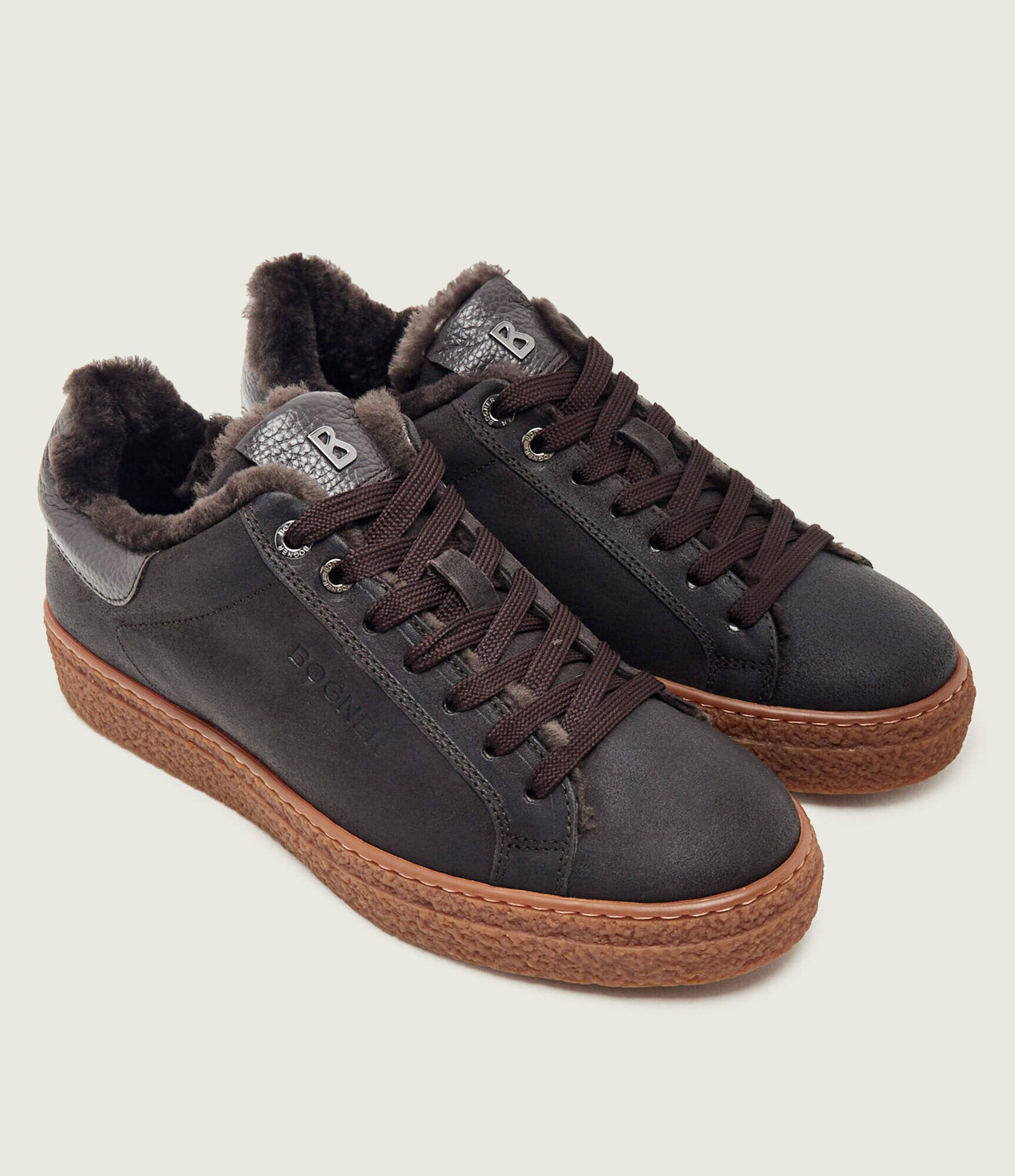 BOGNER Teniși din piele Cleveland 10 | shearling cu adaos de lână