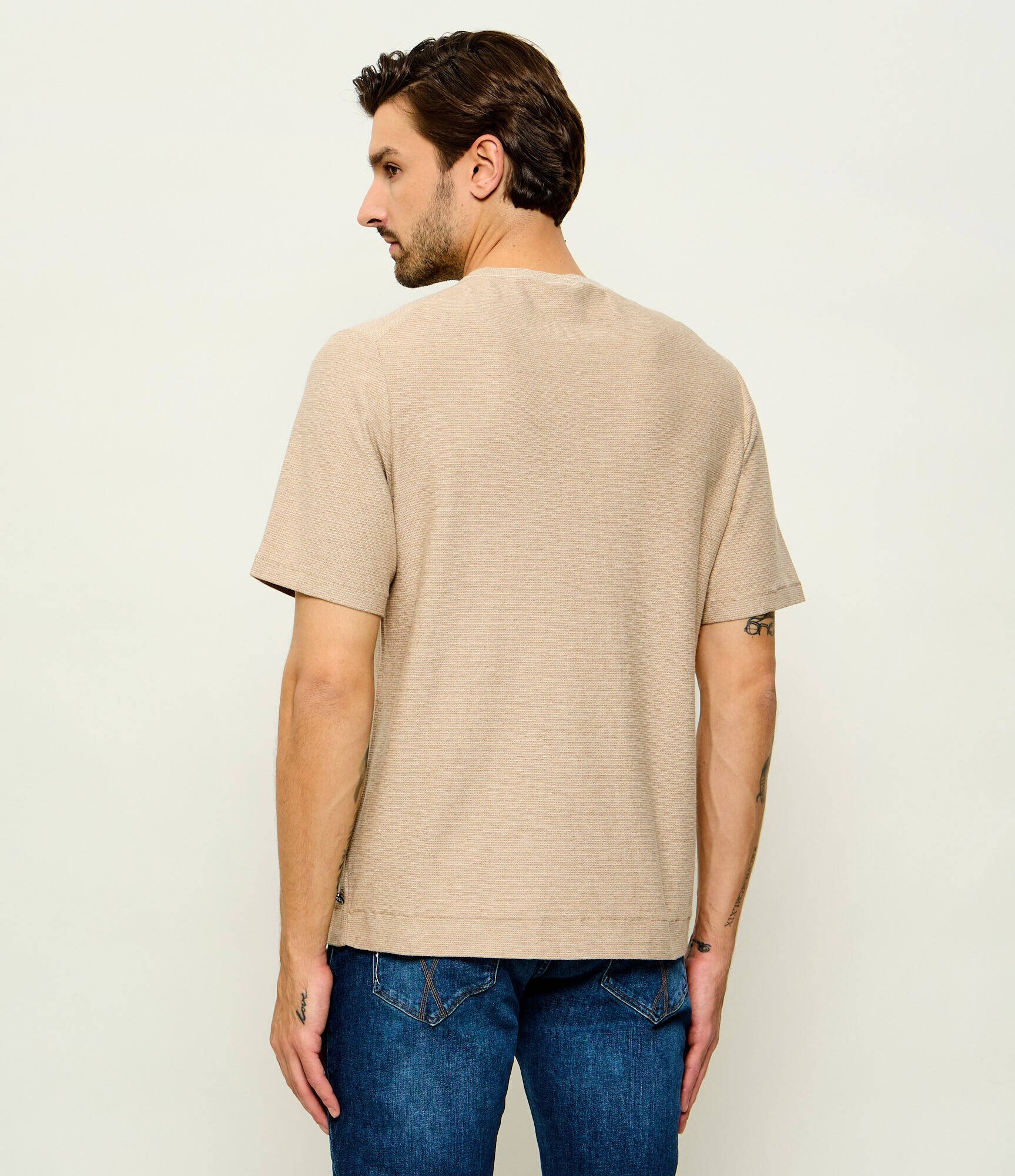 BOGNER Tricou HORTON | regular fit | cu adaos de mătase și cașmir