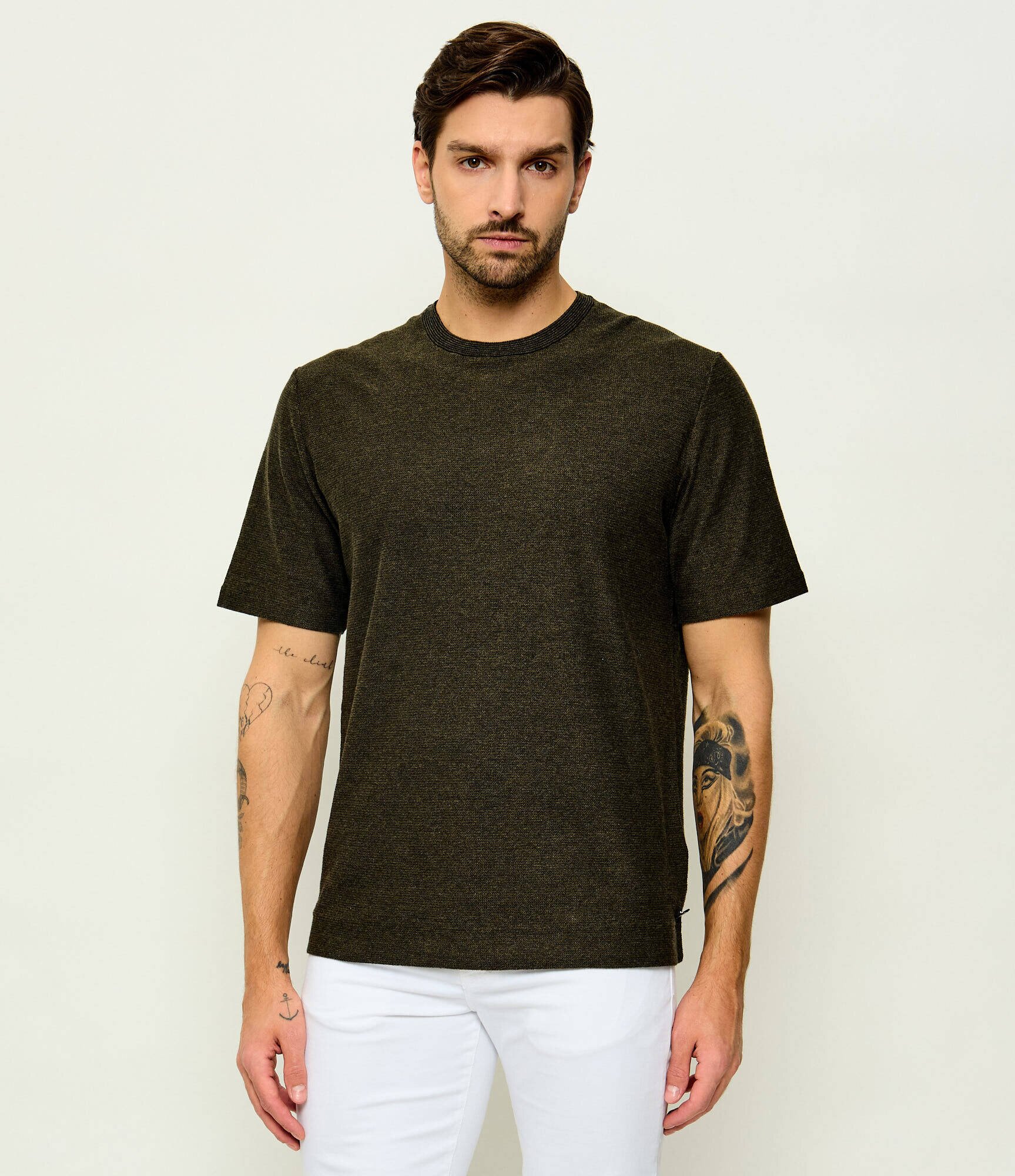 BOGNER Tricou HORTON | regular fit | cu adaos de mătase și cașmir