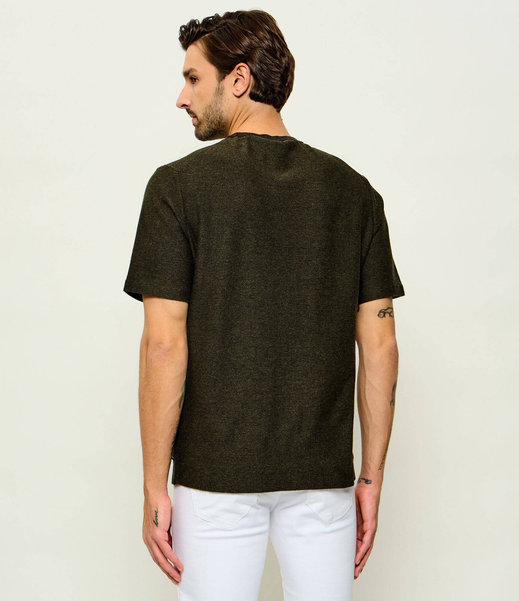 BOGNER Tricou HORTON | regular fit | cu adaos de mătase și cașmir