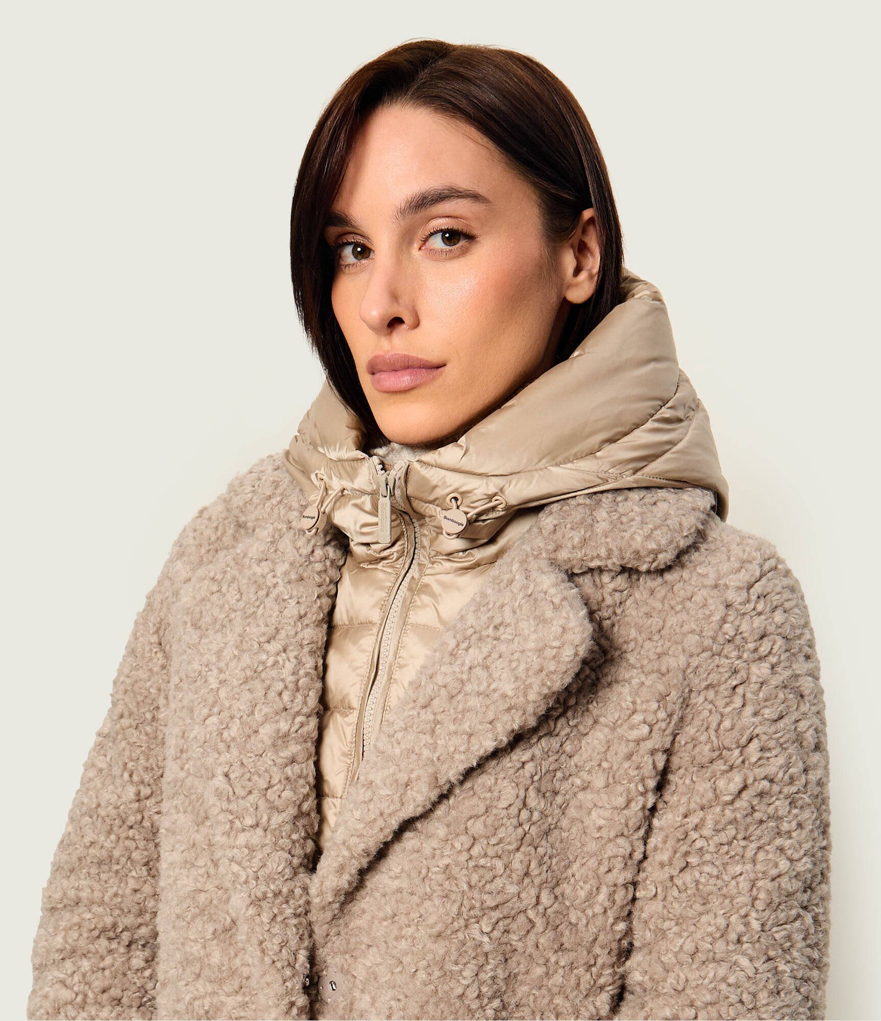 BOMBOOGIE De puf palton 2 în 1 Odessa | shearling