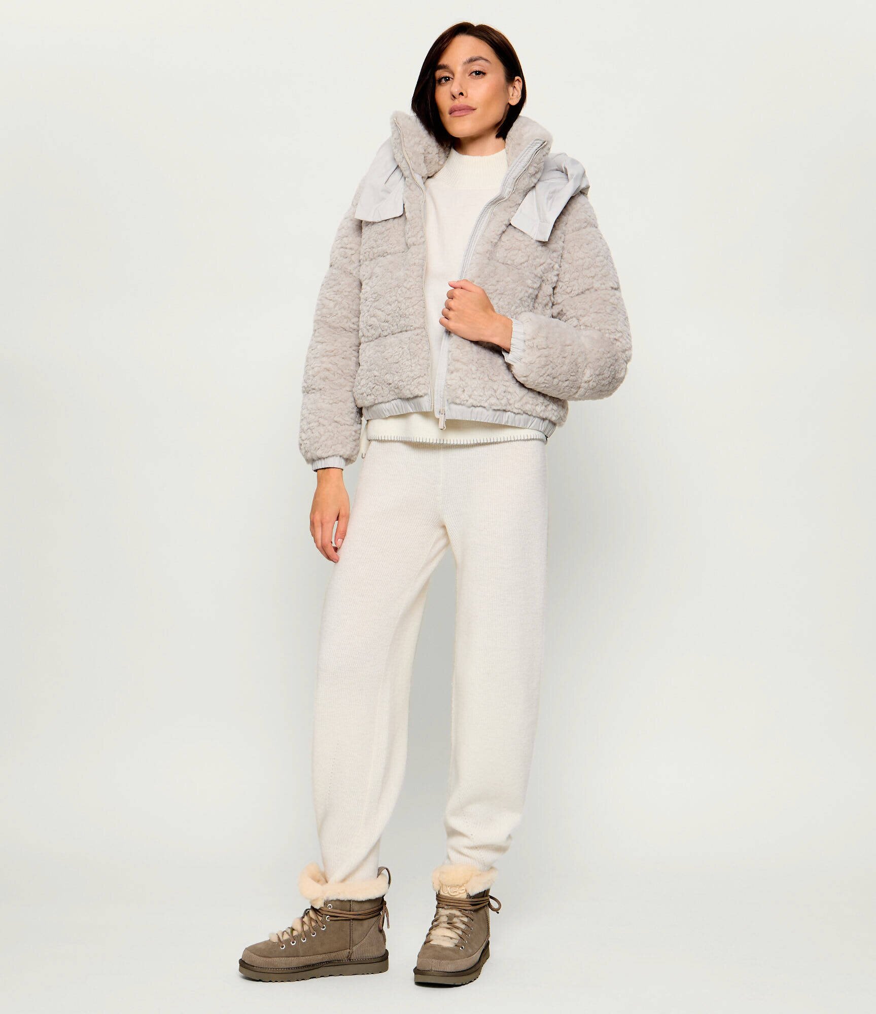 BOMBOOGIE Geacă | regular fit | shearling