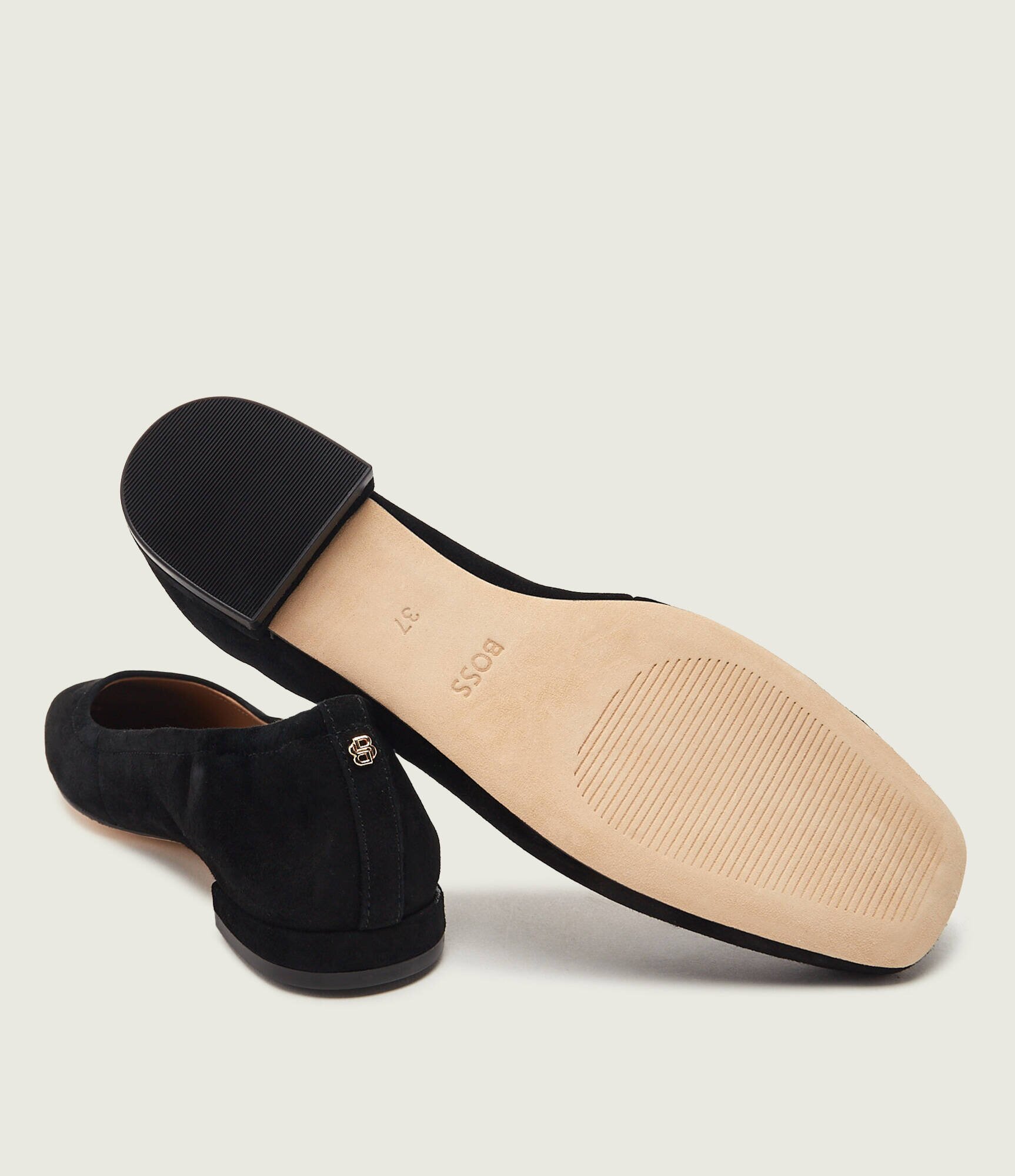 BOSS BLACK Balerini Luara | piele întoarsă
