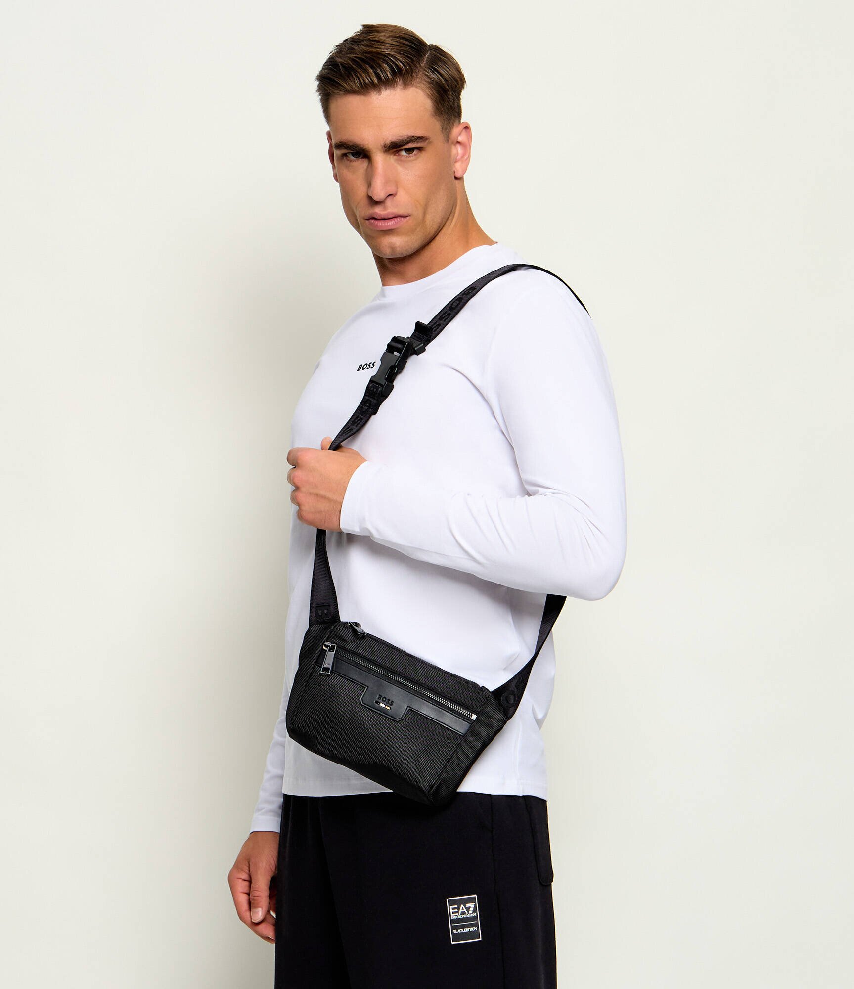 BOSS BLACK Borsetă Ray_N_Flat Bumbag