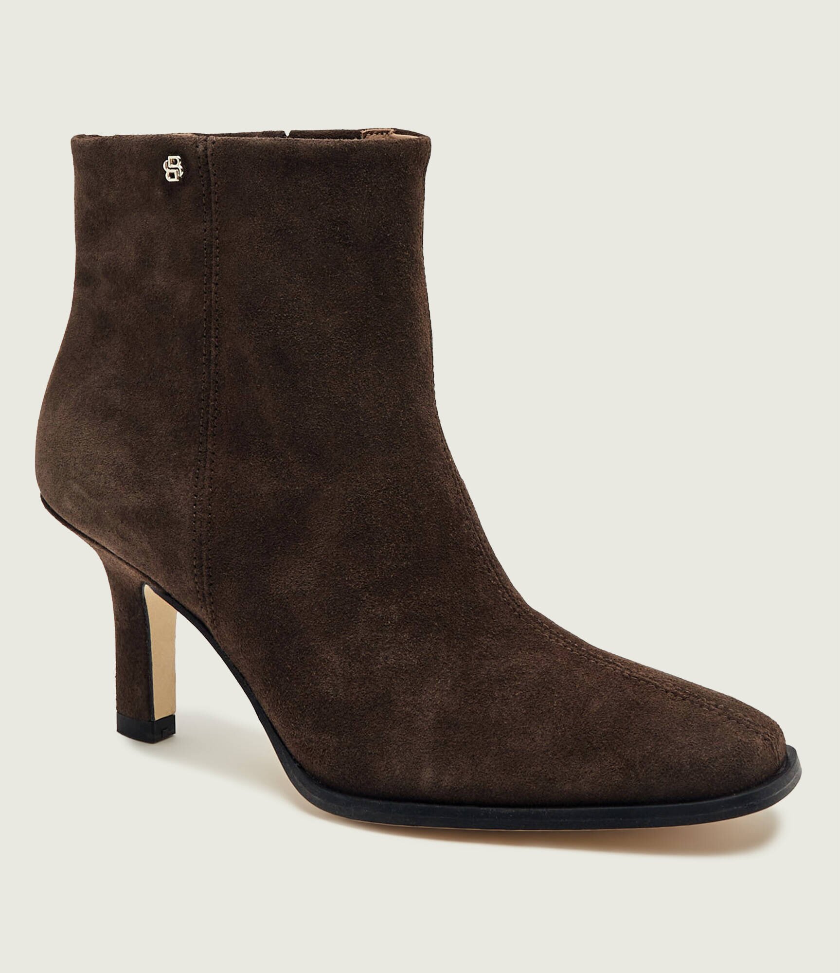 BOSS BLACK Botine cu toc subțire Anyah_Bootie80_SD | piele întoarsă