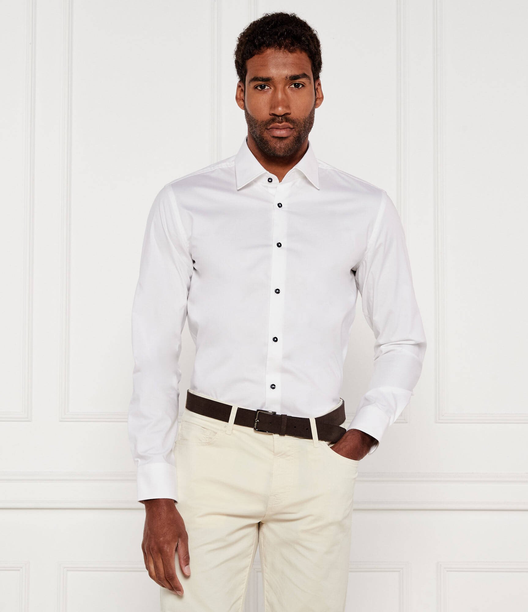 BOSS BLACK Cămașă H-HANK-kent-C1-214 | Slim Fit | easy iron