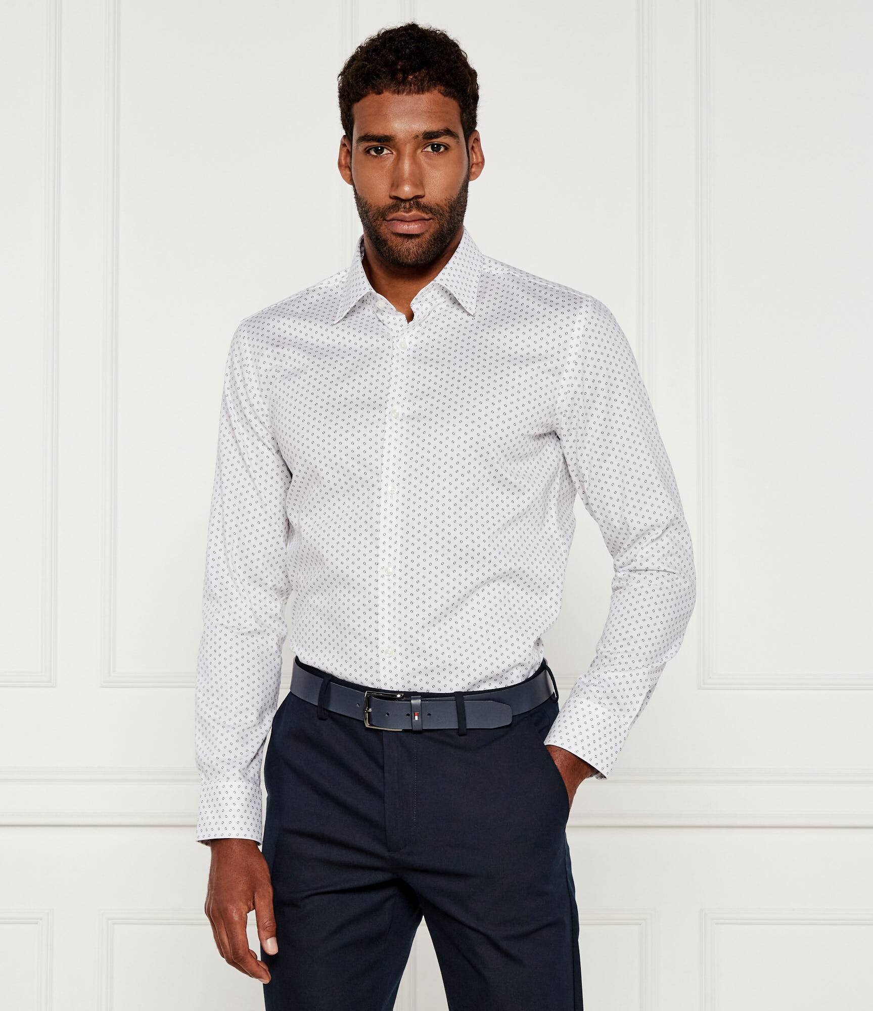 BOSS BLACK Cămașă H-HANK-kent-C1-214 | Slim Fit | stretch