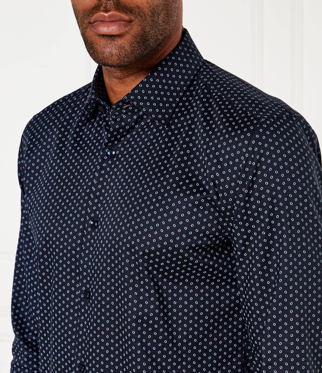BOSS BLACK Cămașă H-HANK-kent-C1-214 | Slim Fit | stretch