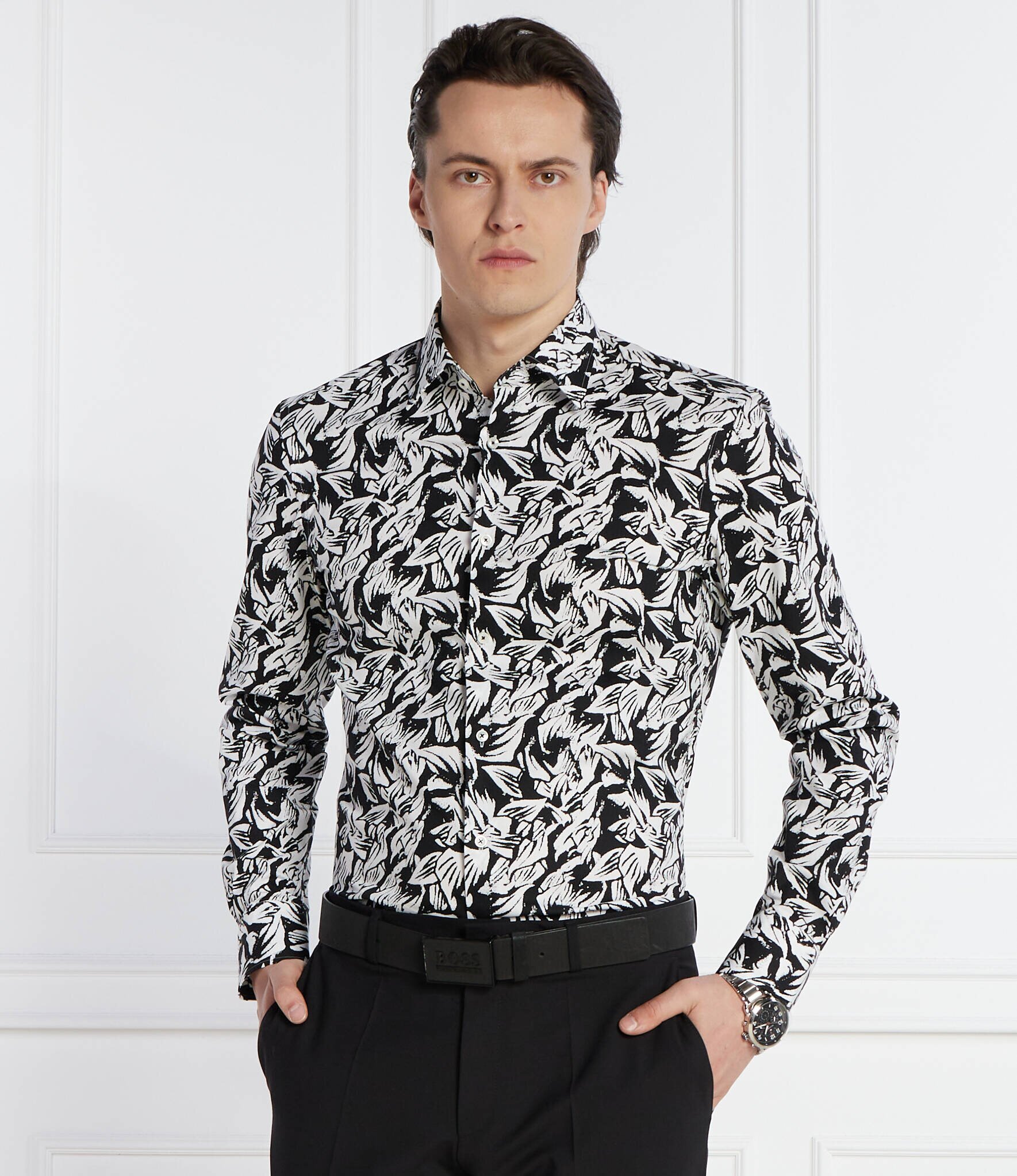 BOSS BLACK Cămașă H-HANK-kent-C1 | Slim Fit