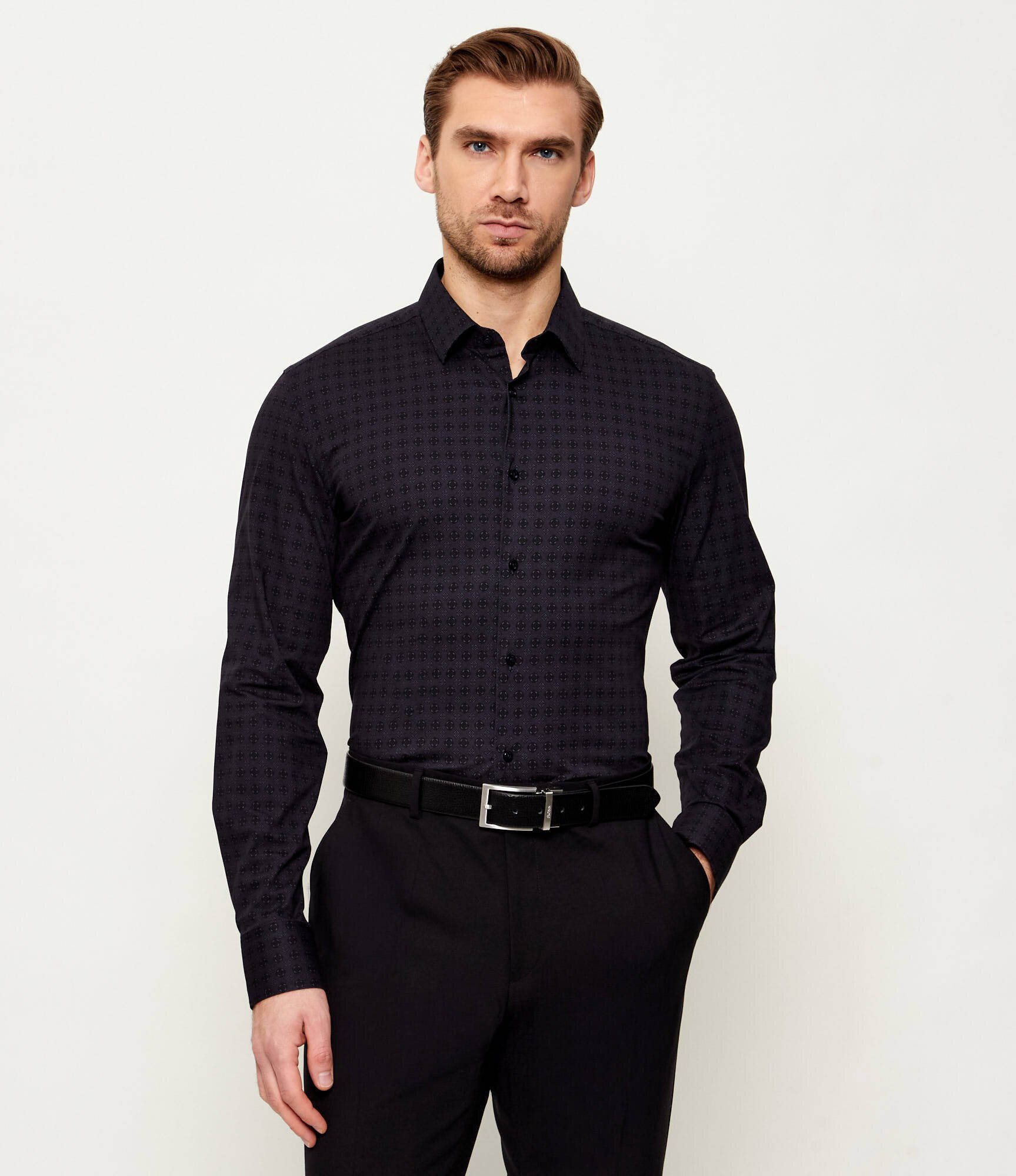 BOSS BLACK Cămașă H-HANK-S-K--C1-261 | Slim Fit | stretch