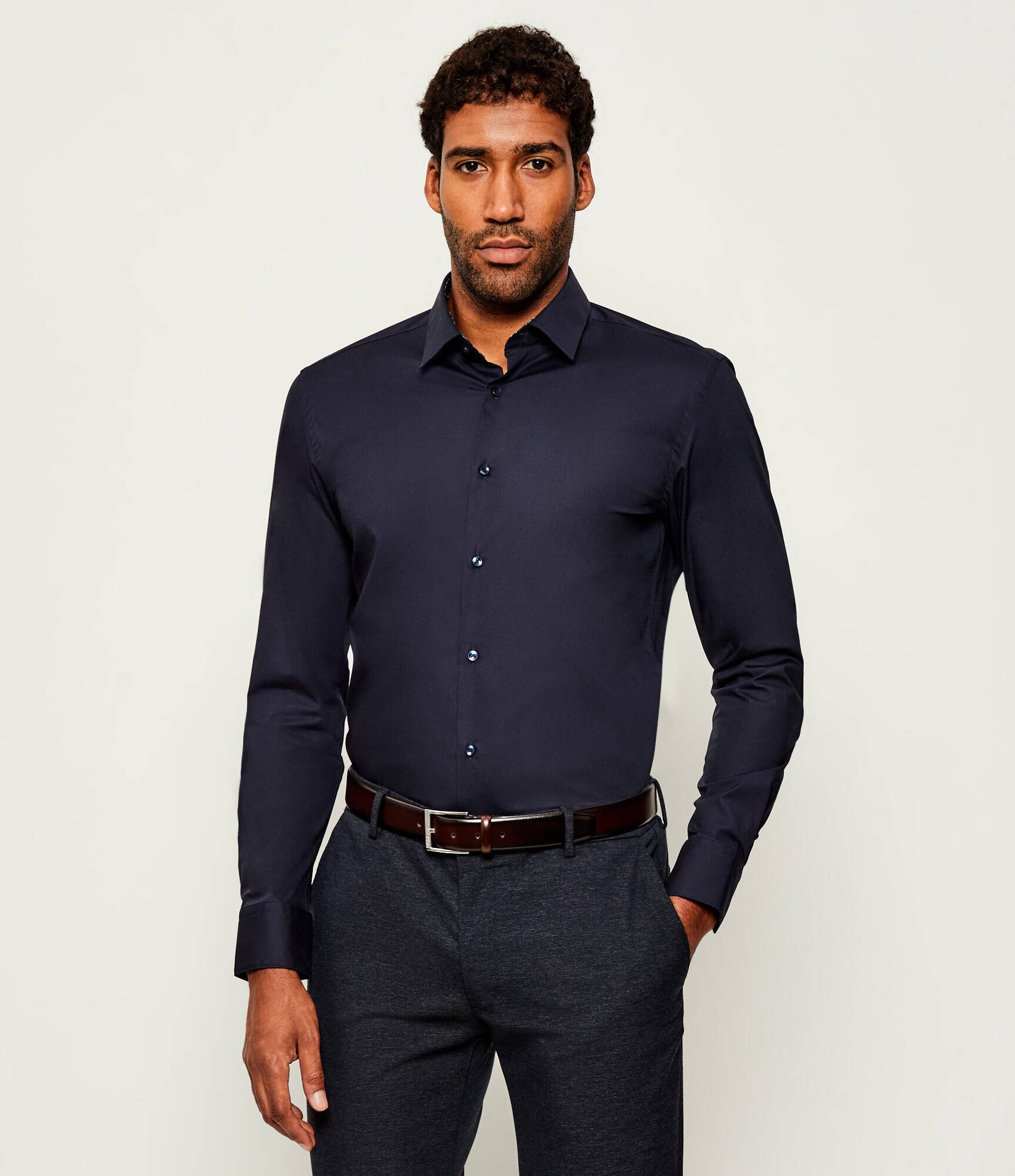 BOSS BLACK Cămașă H-Hank-s-kent-C3-253 | Slim Fit | stretch