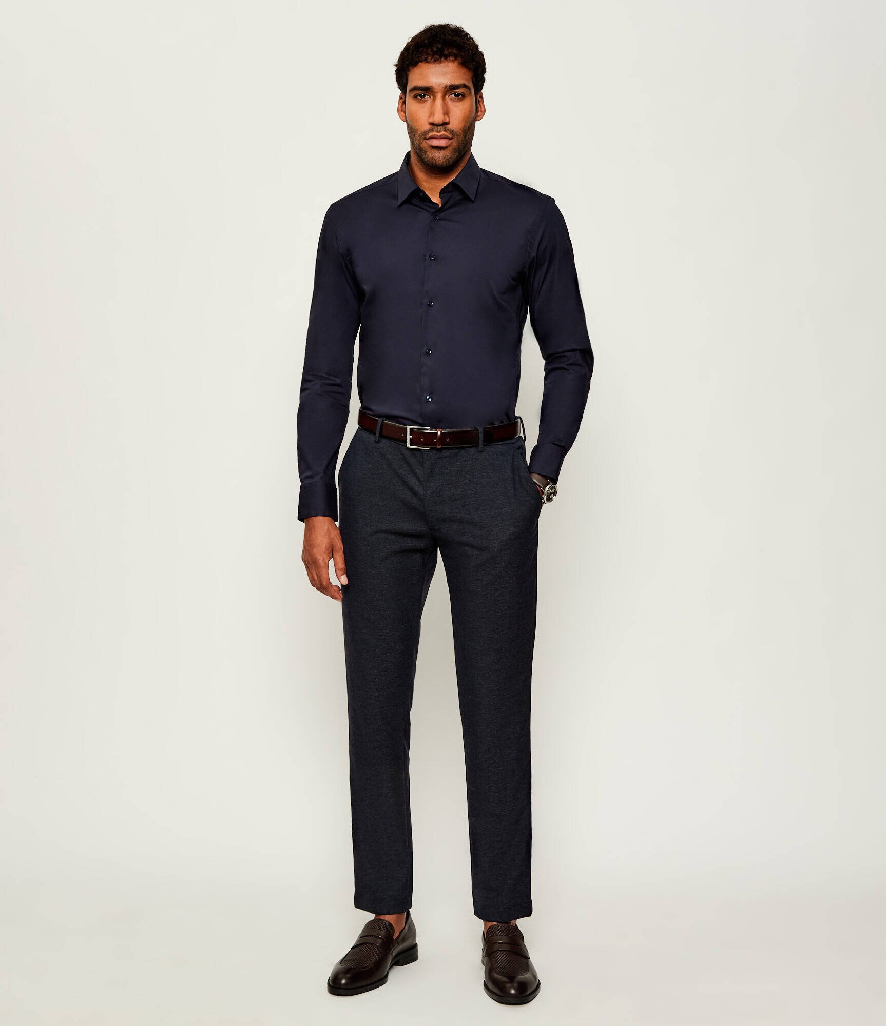 BOSS BLACK Cămașă H-Hank-s-kent-C3-253 | Slim Fit | stretch