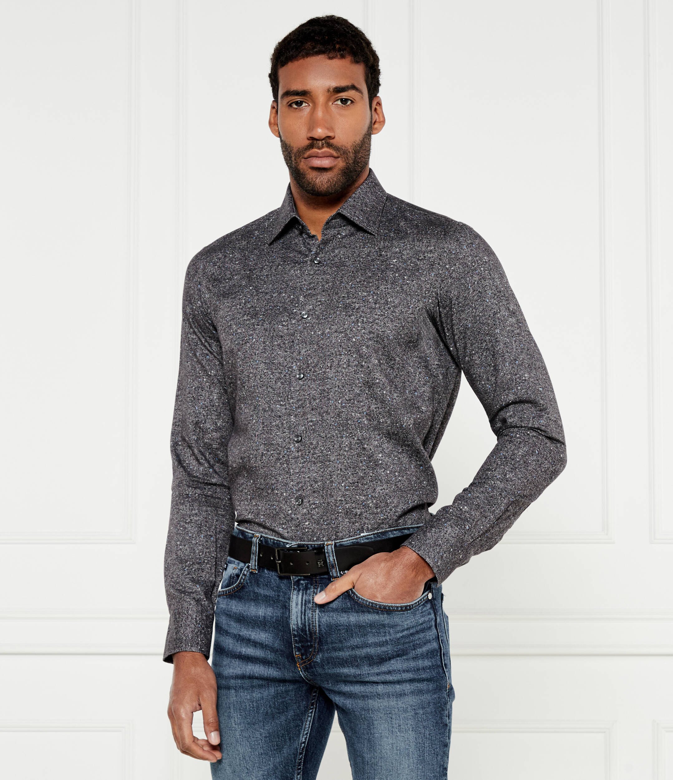 BOSS BLACK Cămașă H-JOE | Regular Fit cu adaos de lână