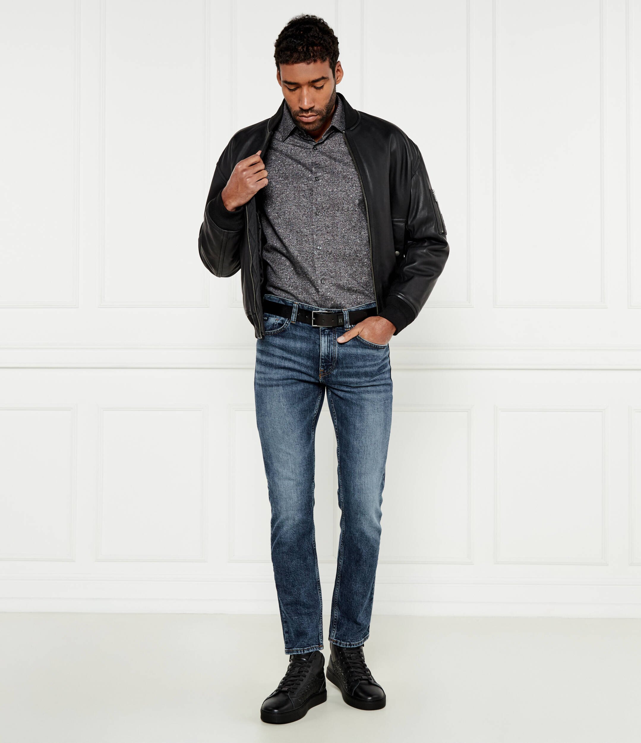 BOSS BLACK Cămașă H-JOE | Regular Fit cu adaos de lână
