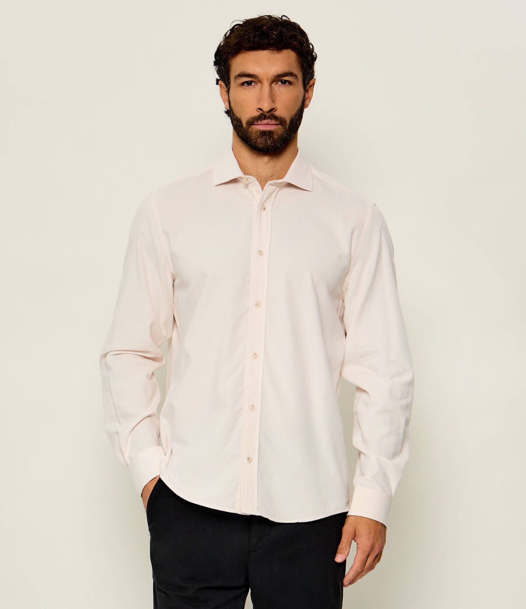 BOSS BLACK Cămașă H-Liam-SP-C1-264 | regular fit | catifea reiată