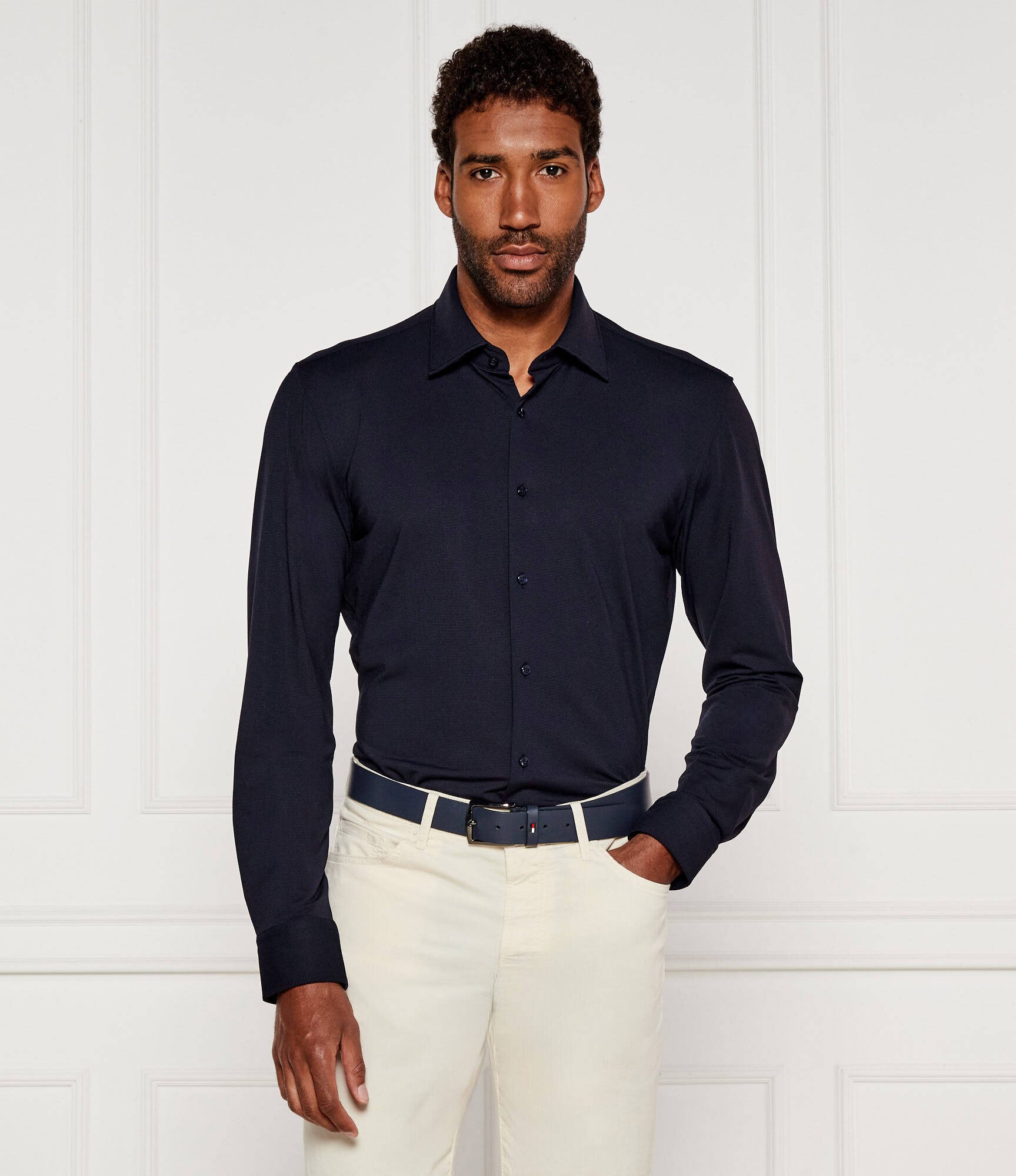BOSS BLACK Cămașă P-HANK-kent-C1-222 | Slim Fit