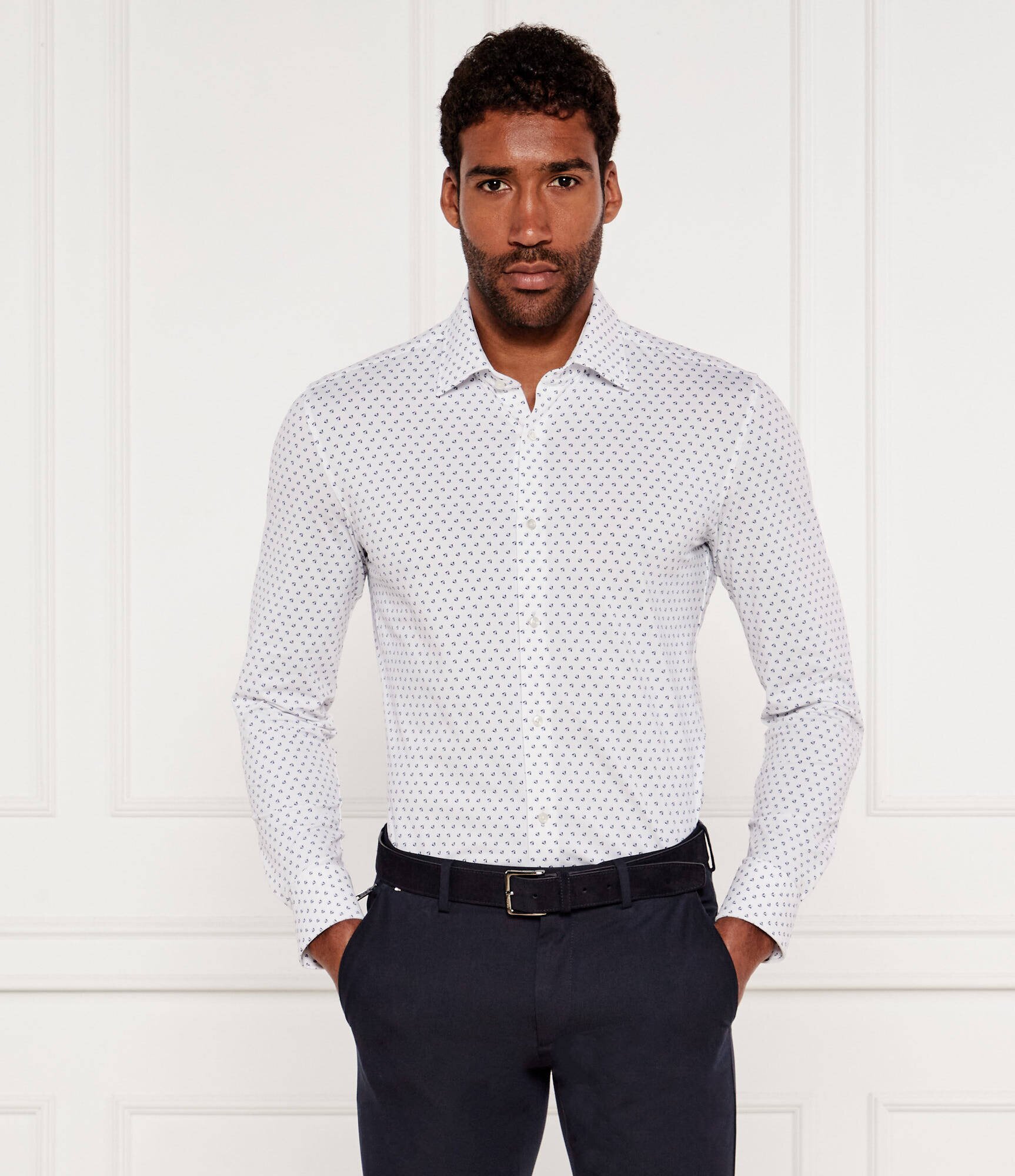 BOSS BLACK Cămașă P-HANK-kent-C1-222 | Slim Fit