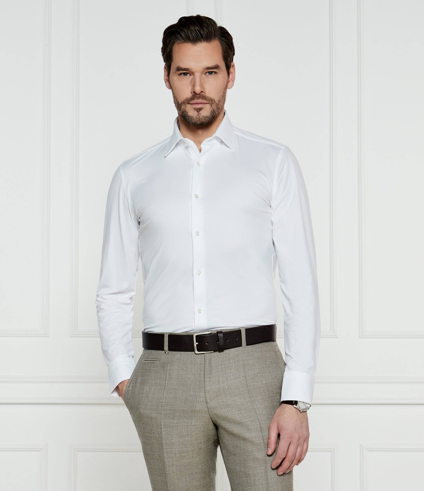 BOSS BLACK Cămașă P-HANK-kent-C1-222 | Slim Fit