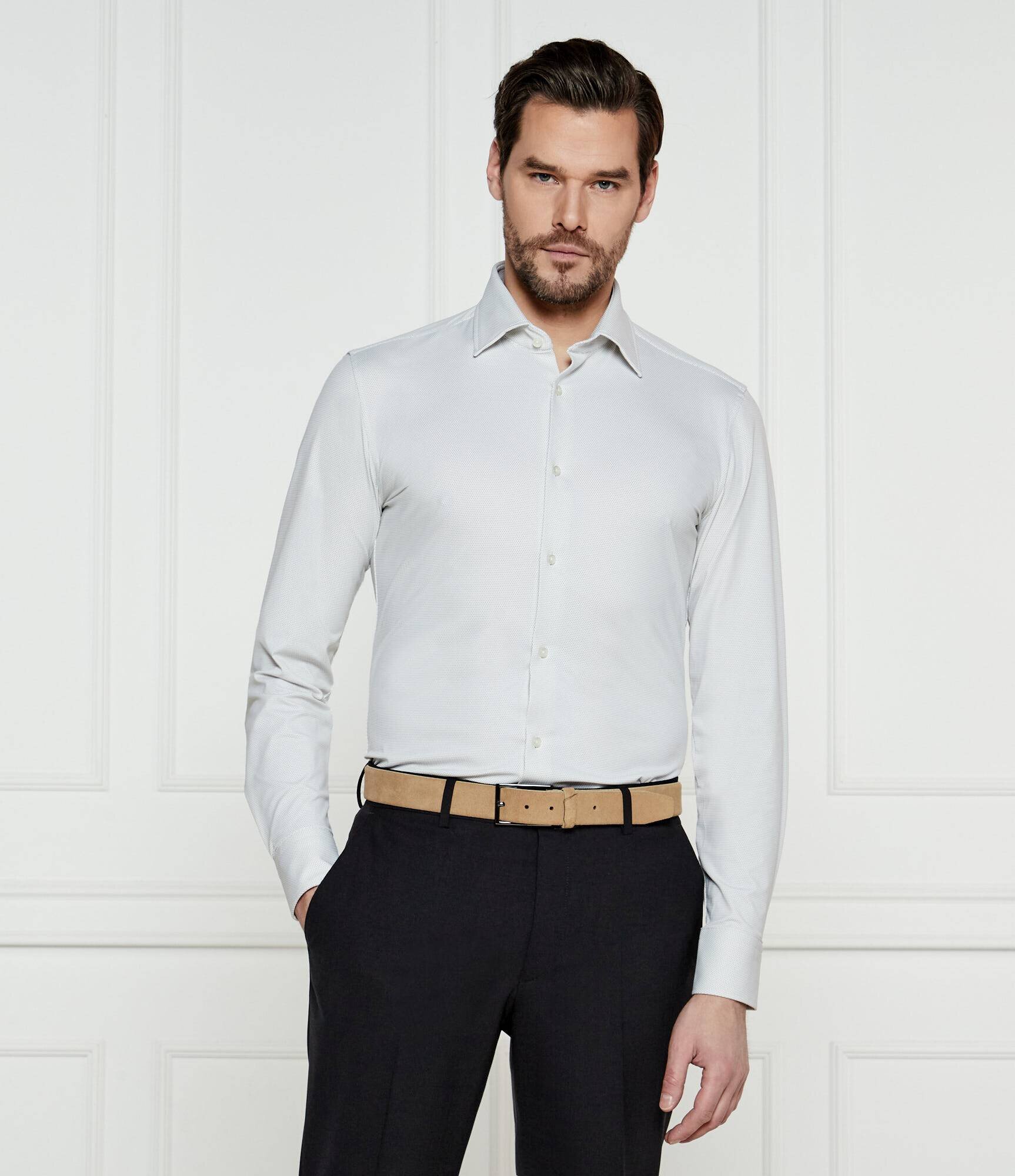 BOSS BLACK Cămașă P-HANK-kent-C1-222 | Slim Fit