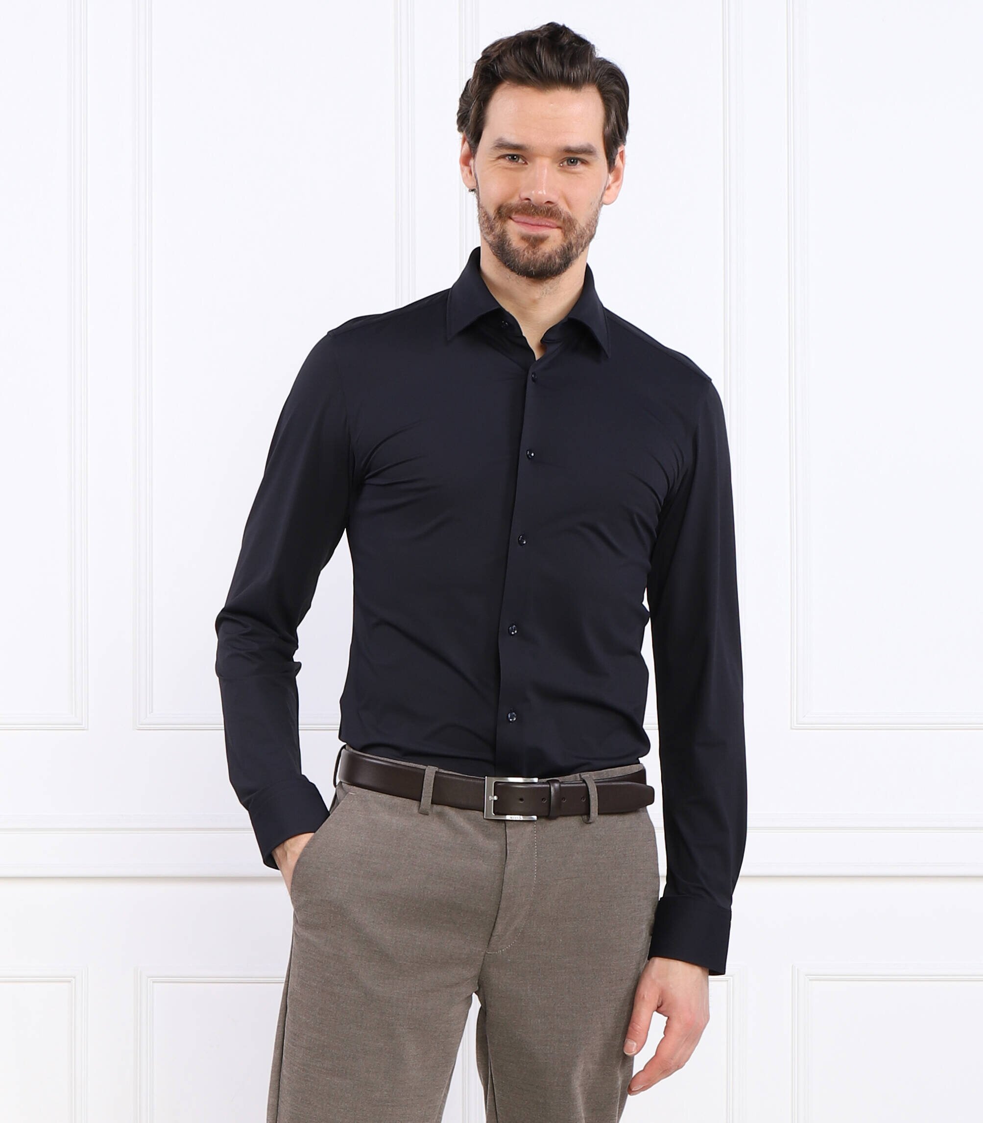BOSS BLACK Cămașă P-HANK-kent-C1-222 | Slim Fit