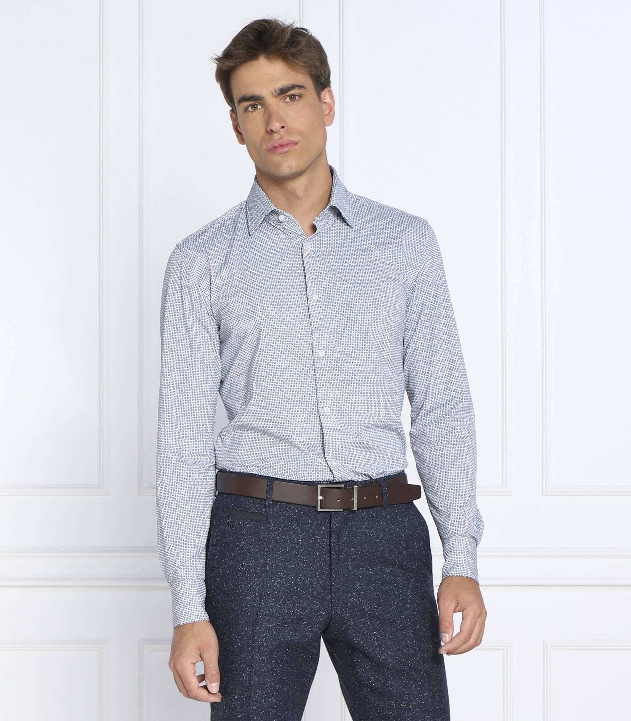 BOSS BLACK Cămașă P-HANK-kent | Skinny fit