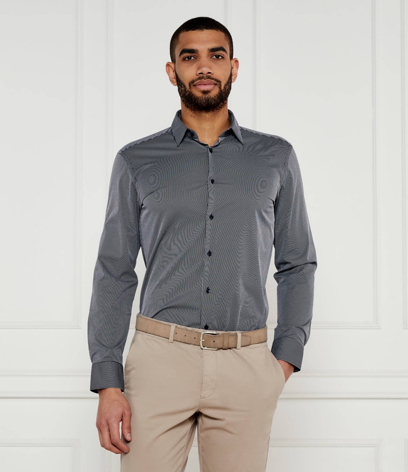 BOSS BLACK Cămașă P-HANK-s-kent-C1-222 | Slim Fit