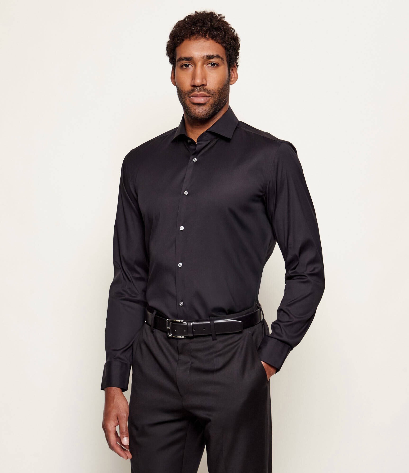 BOSS BLACK Cămașă P-HANK-spread-C1-222 | Slim Fit