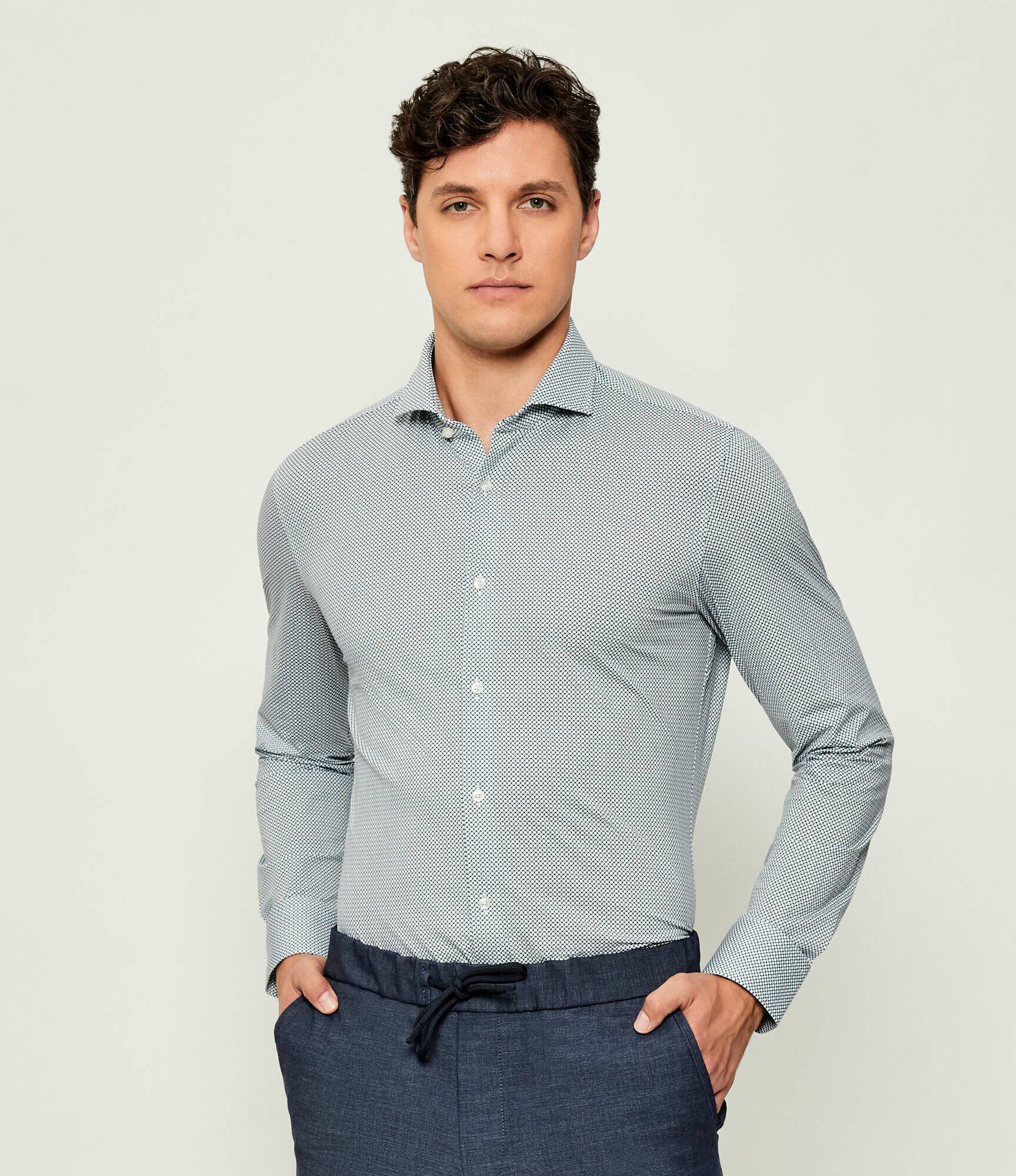 BOSS BLACK Cămașă P-HANK-spread-C1-222 | Slim Fit