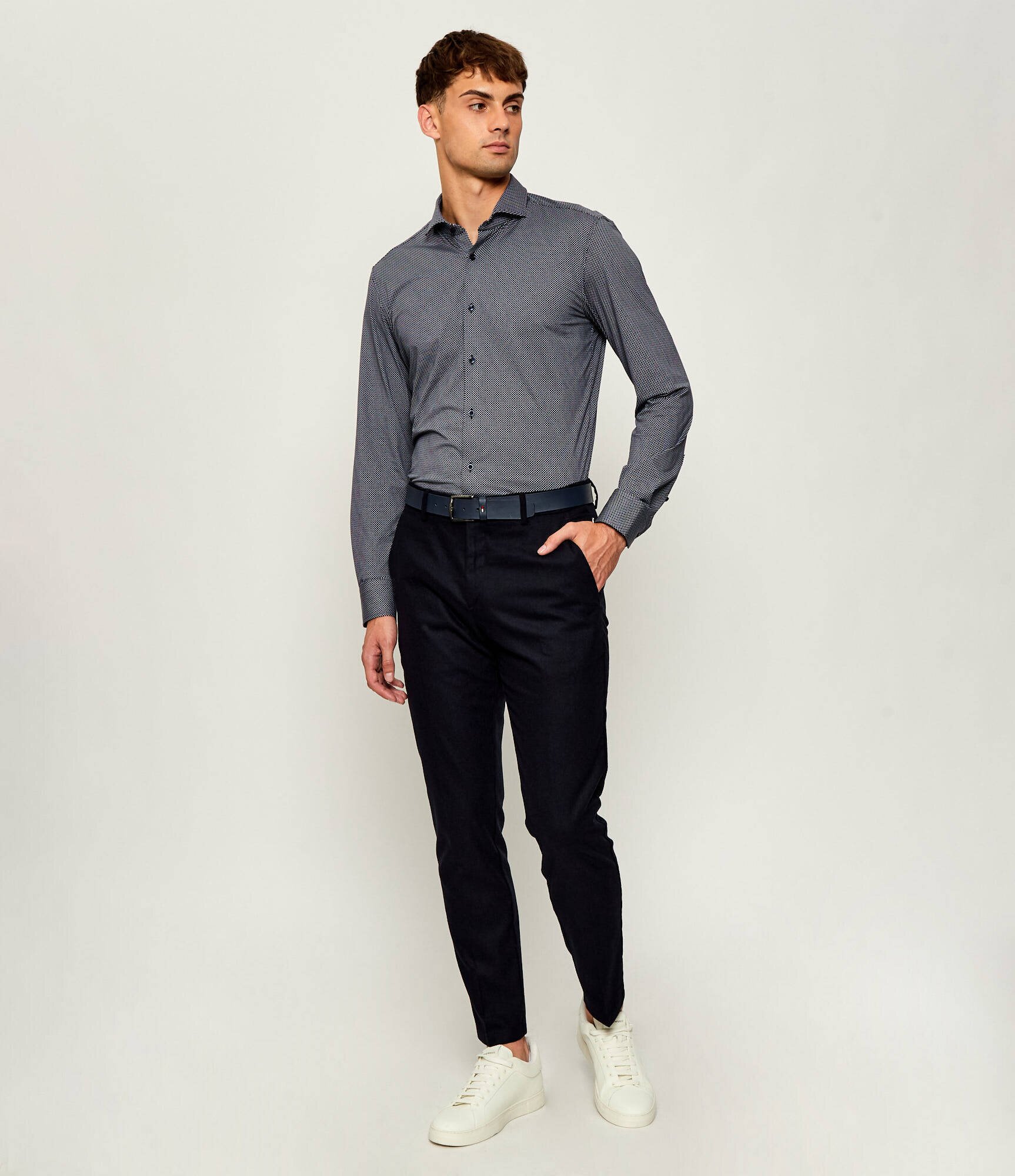 BOSS BLACK Cămașă P-HANK-spread-C1-222 | Slim Fit
