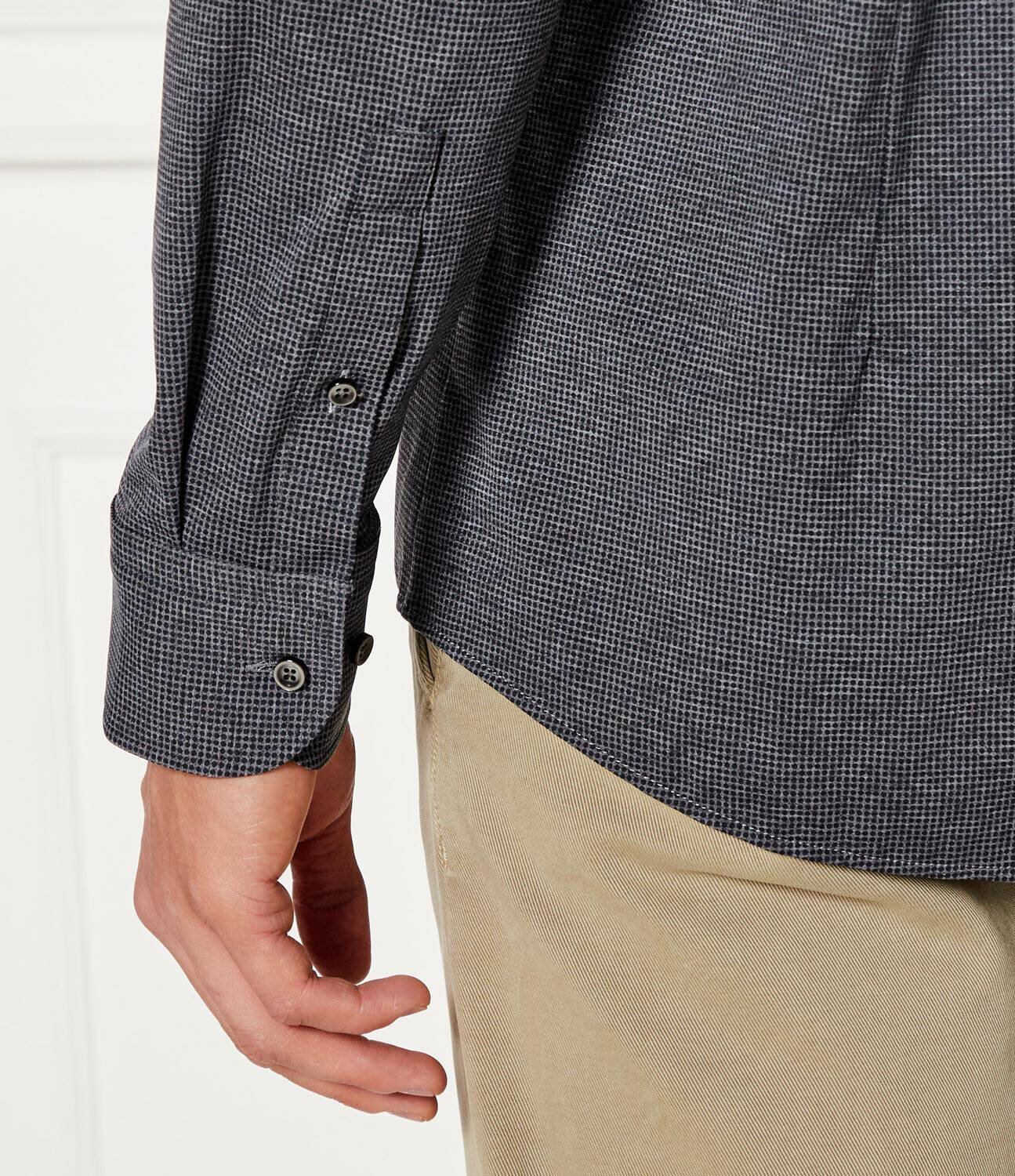 BOSS BLACK Cămașă P-HANK-spread-C1-222 | Slim Fit