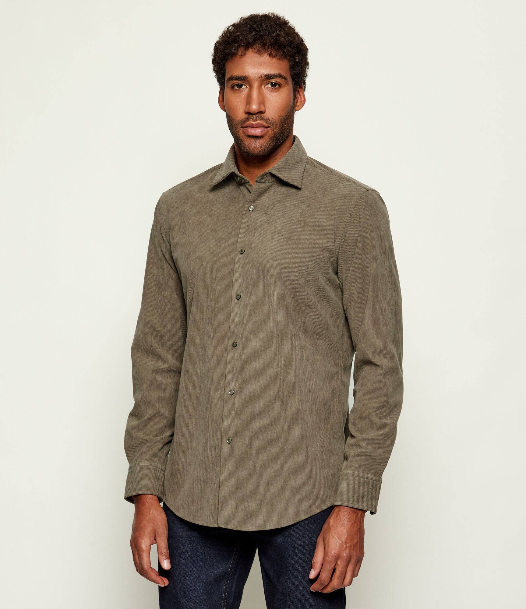 BOSS BLACK Cămașă P-JOE-kent-C1-222 | regular fit | catifea reiată