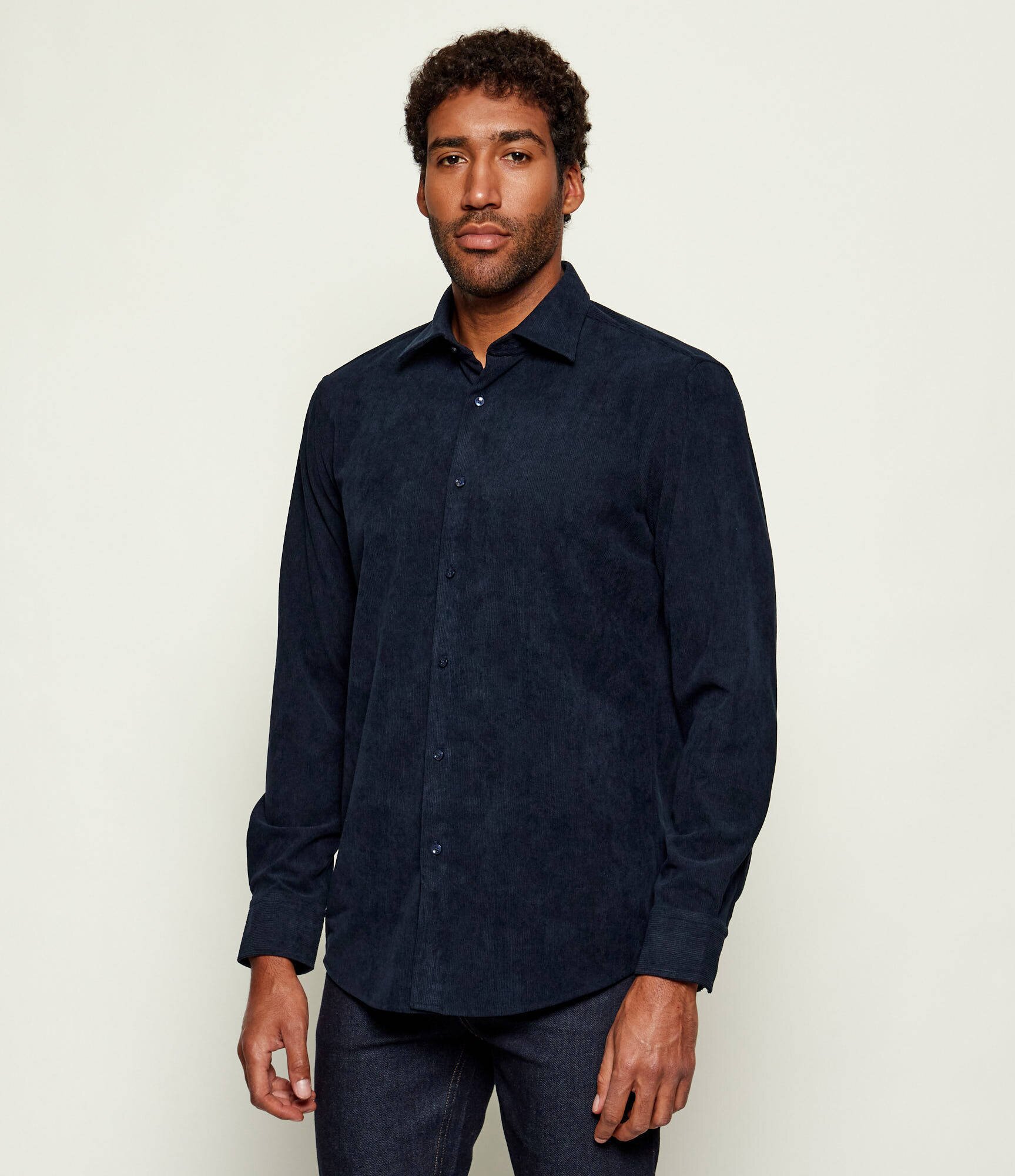 BOSS BLACK Cămașă P-JOE-kent-C1-222 | regular fit | catifea reiată