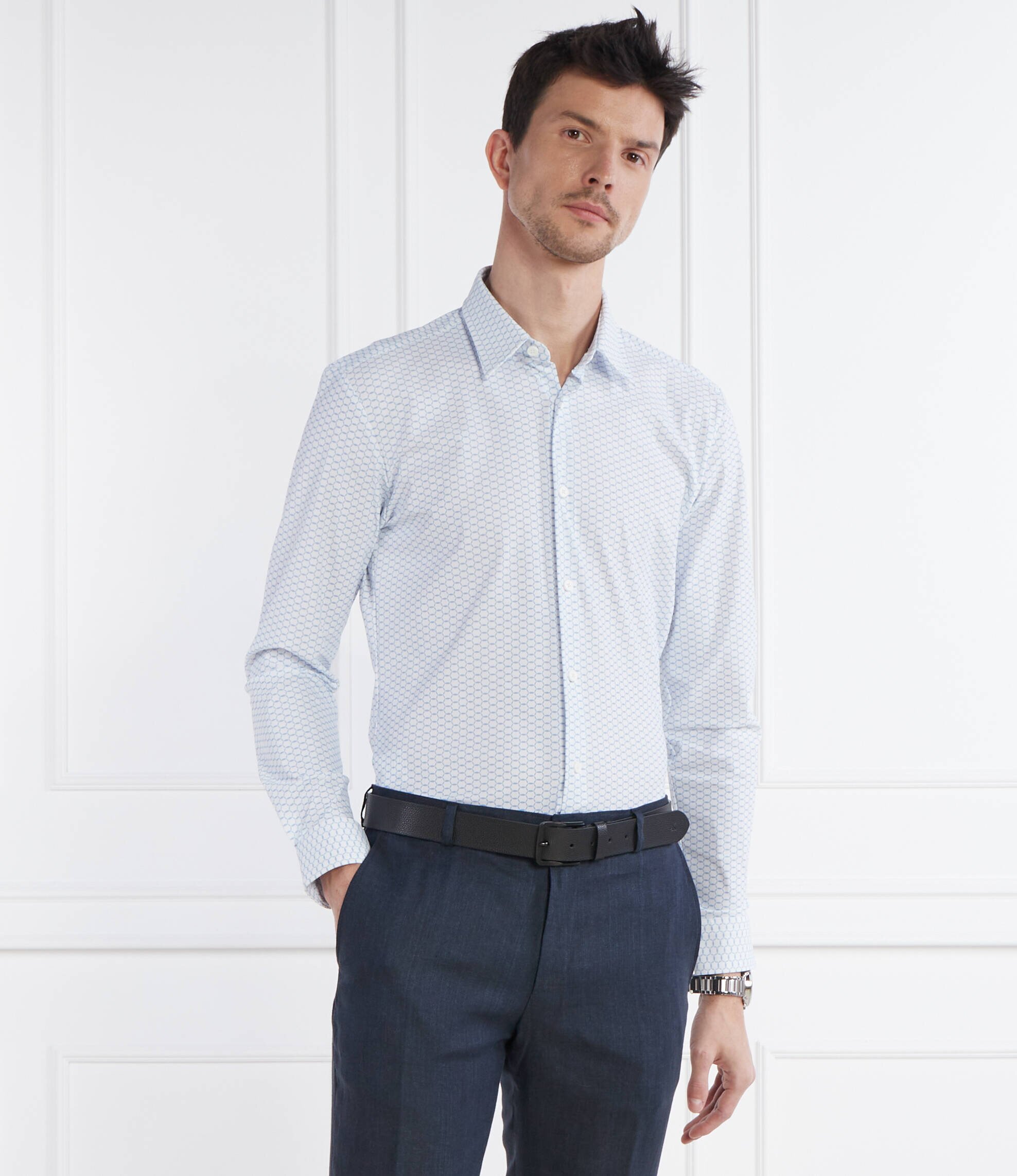 BOSS BLACK Cămașă P-ROAN-kent-C1-233 | Slim Fit