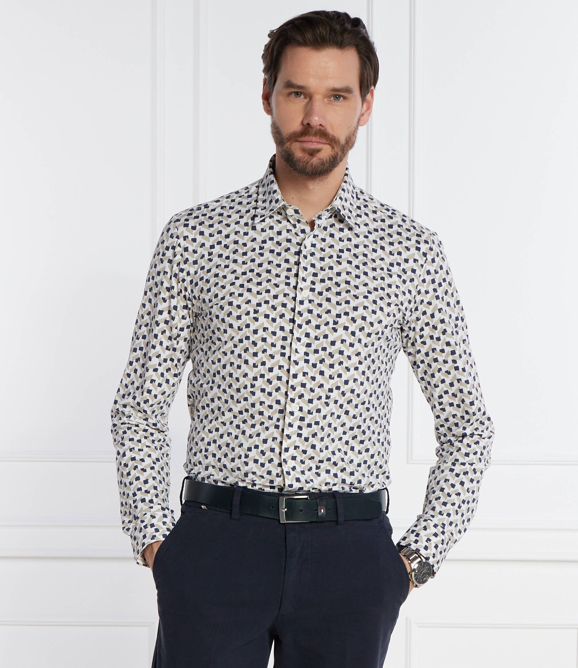 BOSS BLACK Cămașă P-ROAN-kent-C1-233 | Slim Fit