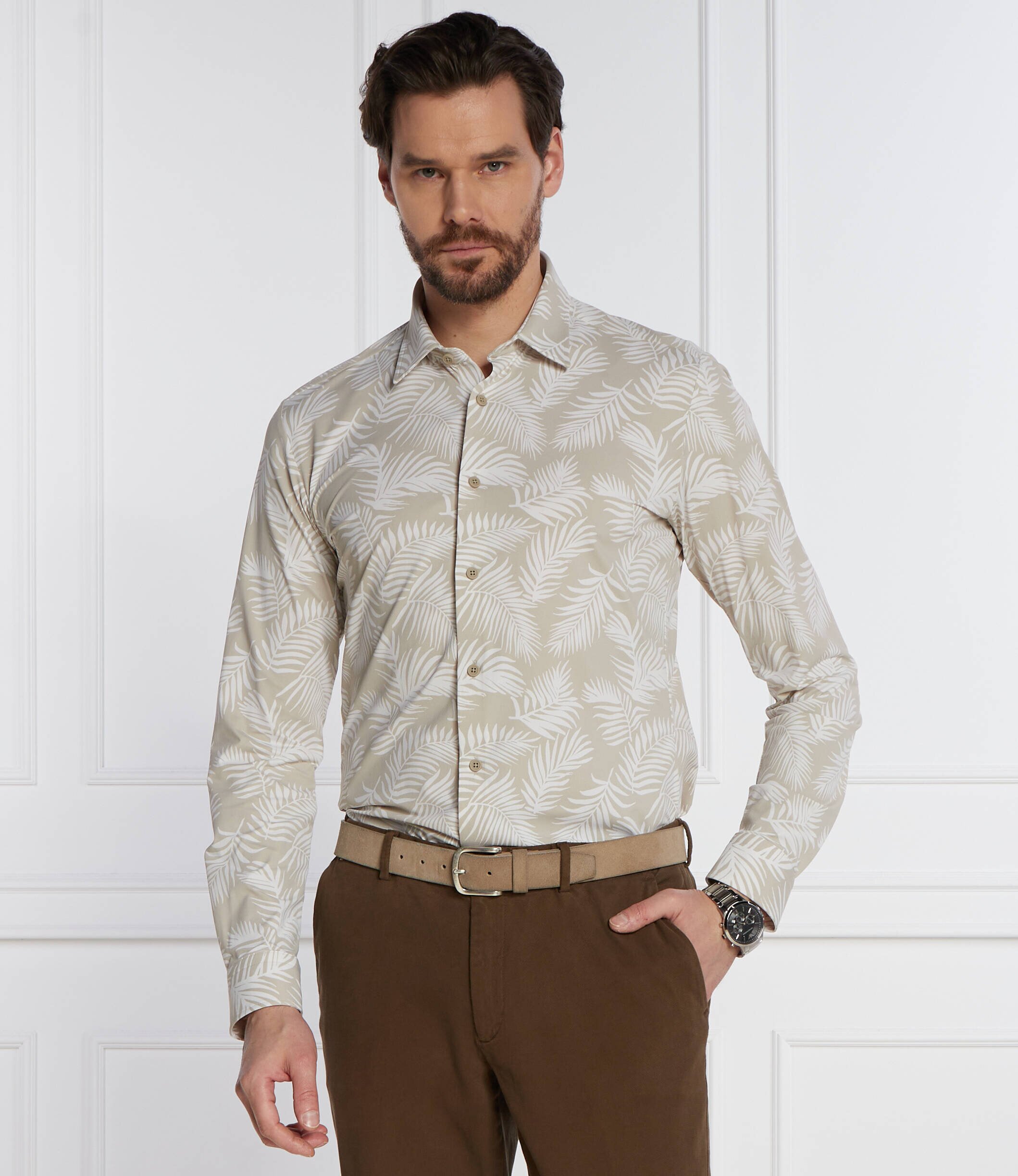 BOSS BLACK Cămașă P-ROAN-kent-C1-233 | Slim Fit