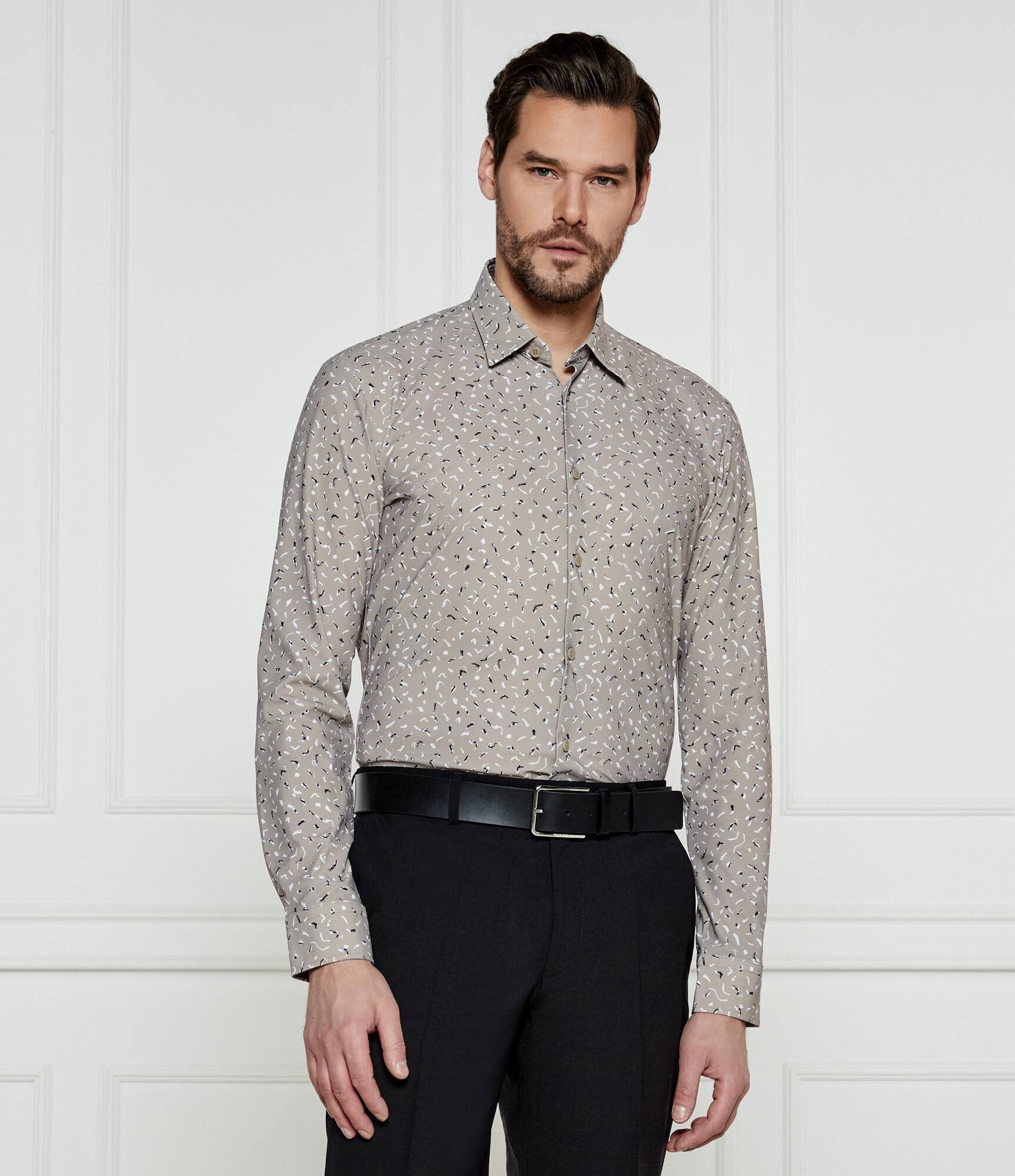 BOSS BLACK Cămașă P-ROAN-kent-C1-233 | Slim Fit | stretch