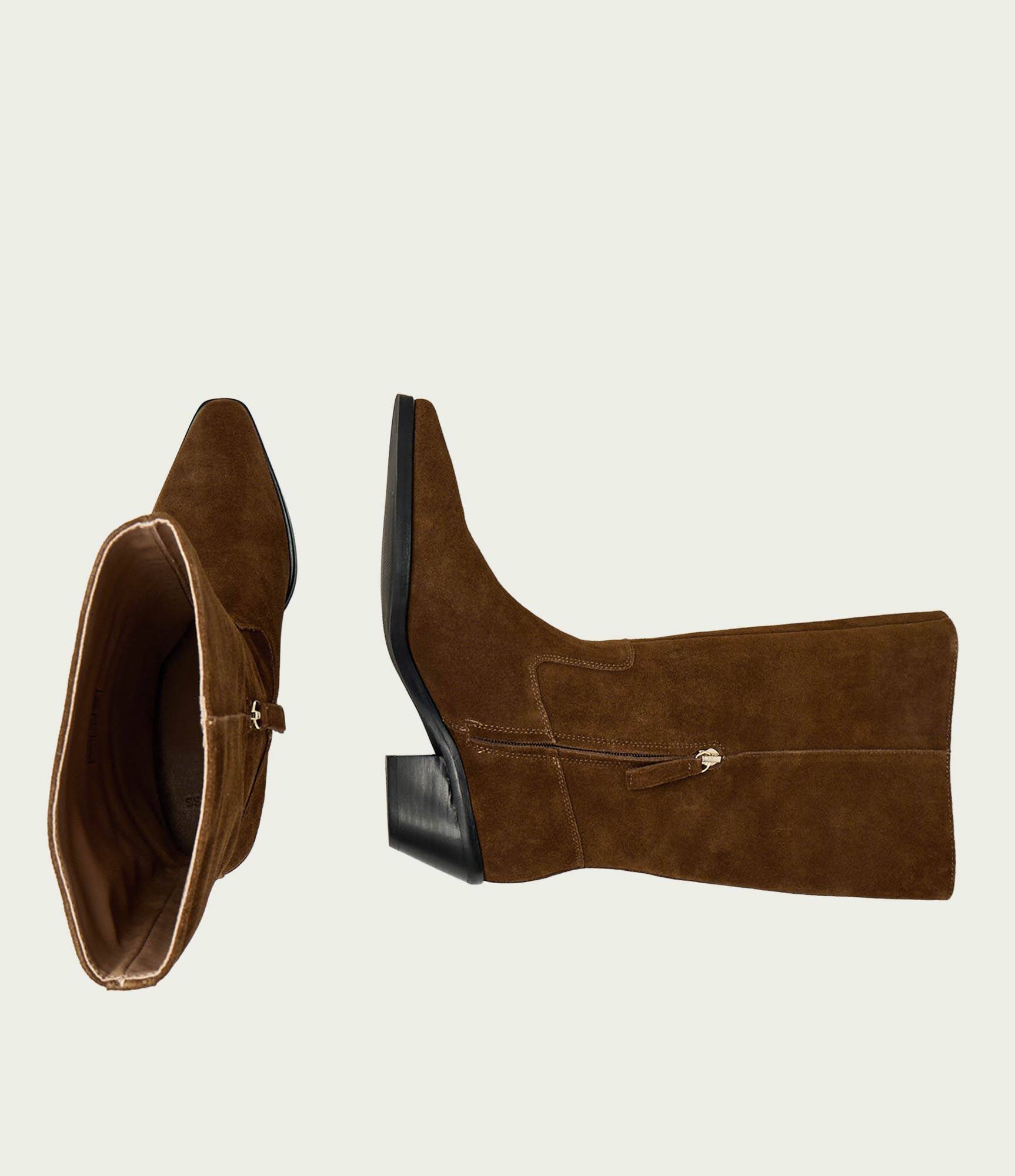 BOSS BLACK Cizme Niara_Bootie50_SDZ | piele întoarsă
